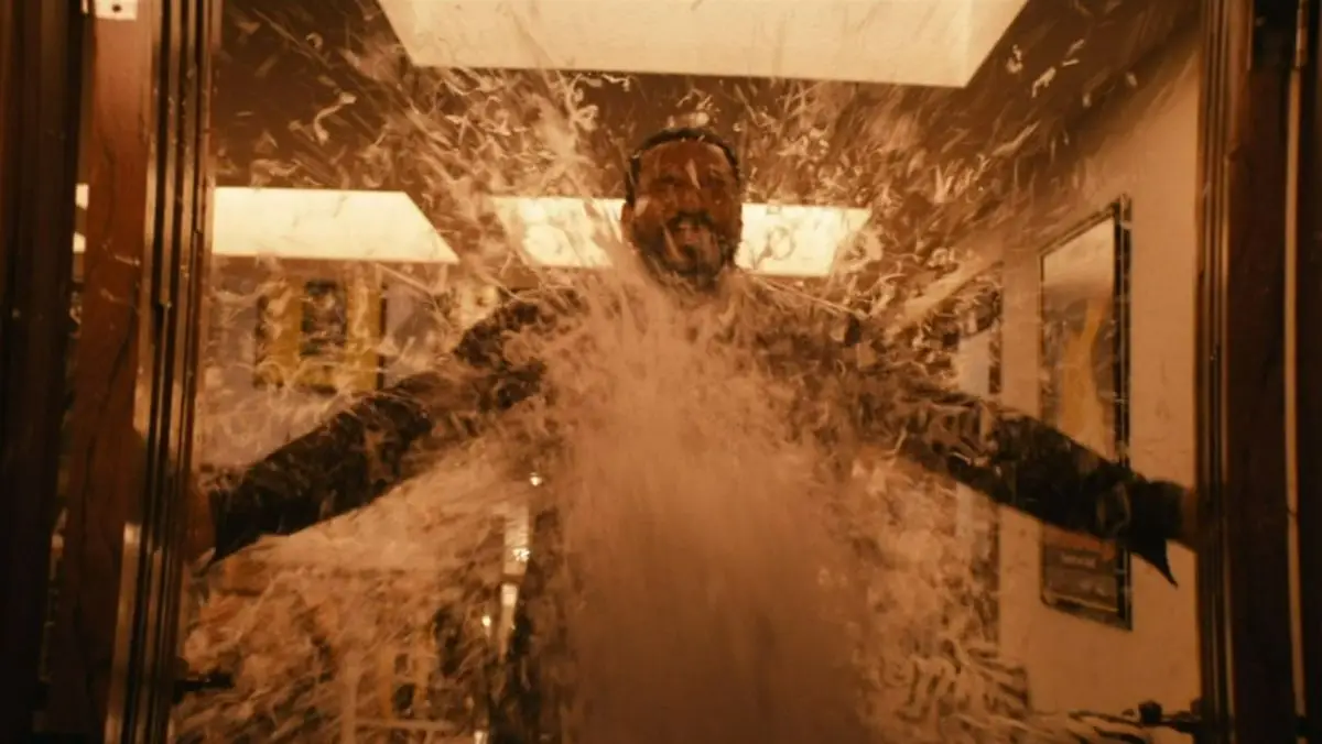 Mother's Milk actor Laz Alonso being sprayed with fake c*m was a personal highlight for Erin Moriarty (Prime Video)