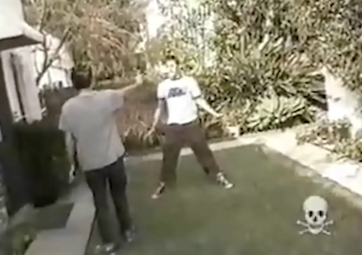 The self-defence test stunt pre-dated Jackass, but was included in the pilot (MTV)