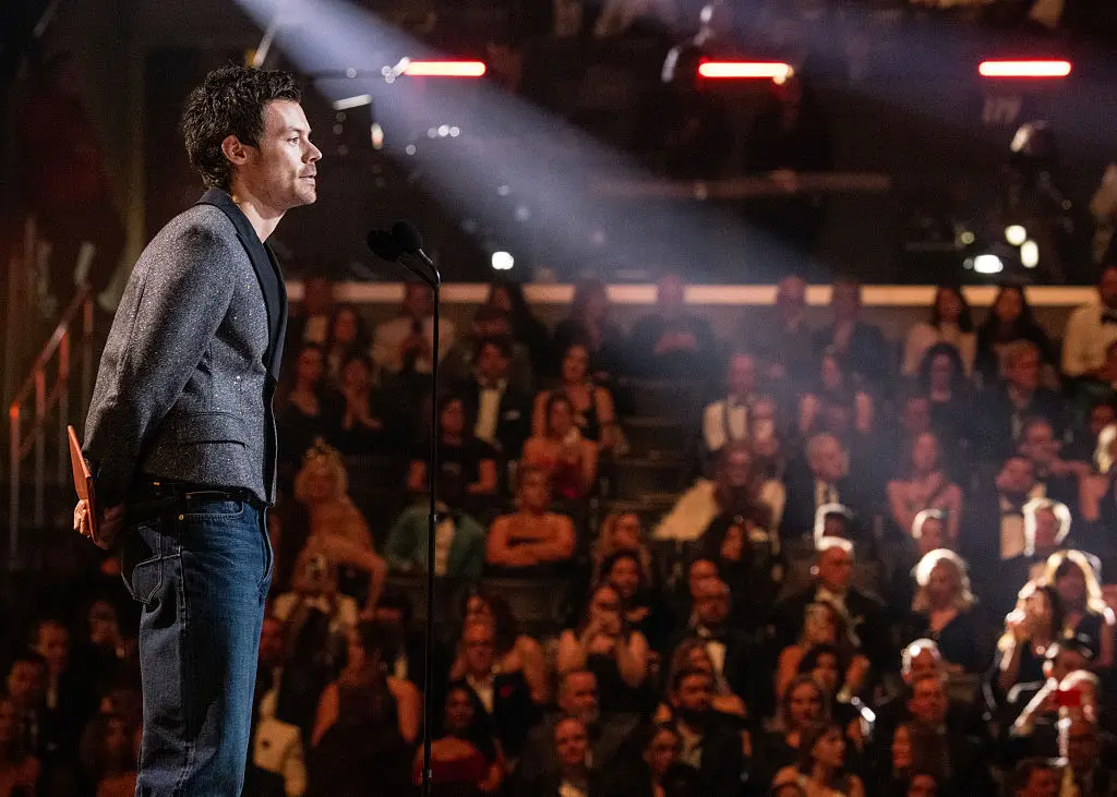 Harry Styles at the recent 2026 Grammy Awards (John Shearer/Getty Images)