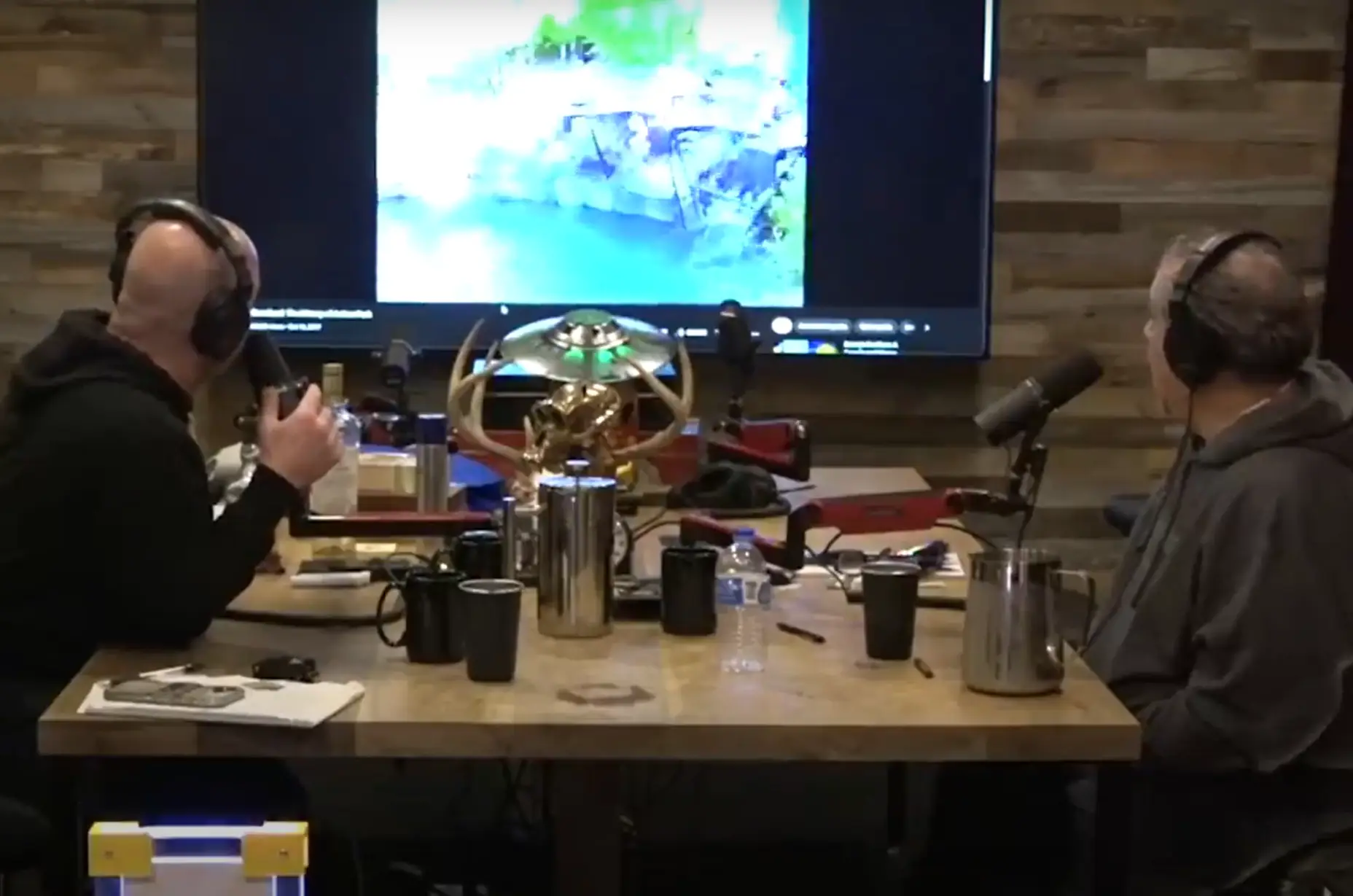 "Someone flying and landing on you, that's a great way to break your neck." (YouTube / The Joe Rogan Experience)