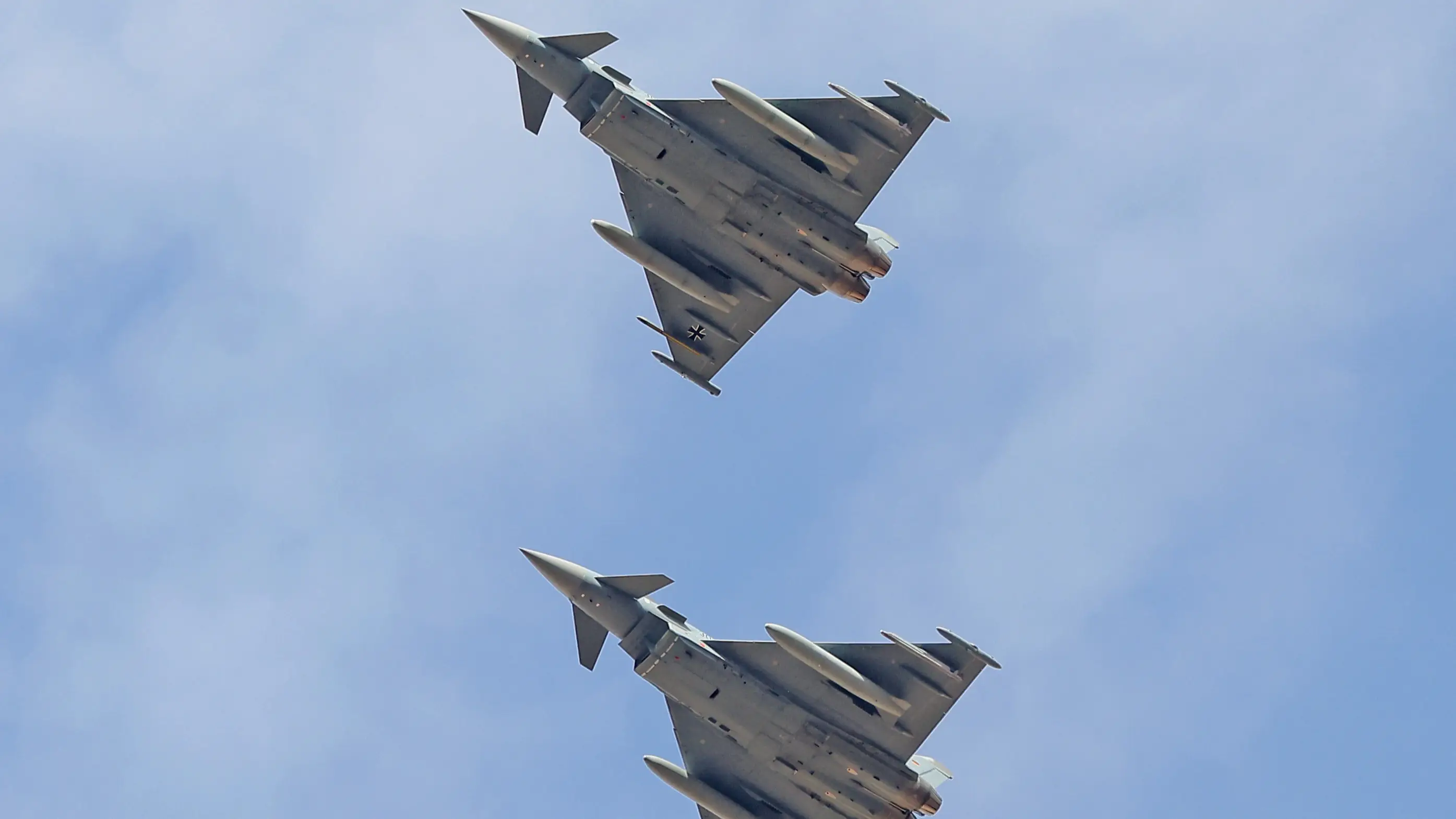 Two Typhoons were sent up after the plane lost contact (Joan Valls/Urbanandsport/NurPhoto via Getty Images)