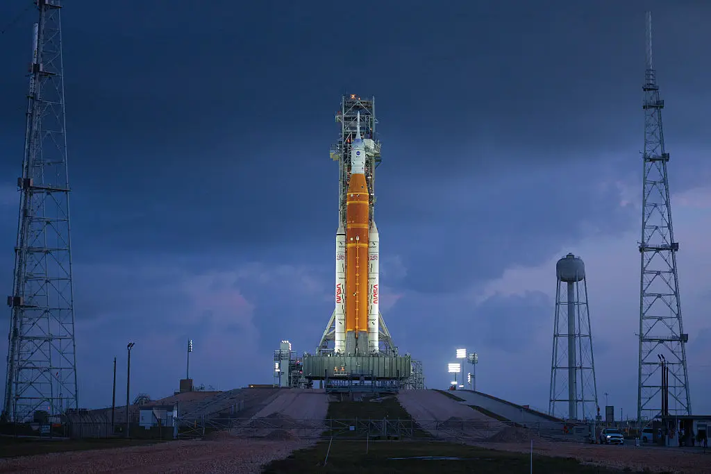 The Artemis rocket successfully took off on Wednesday evening (Chip Somodevilla/Getty Images)