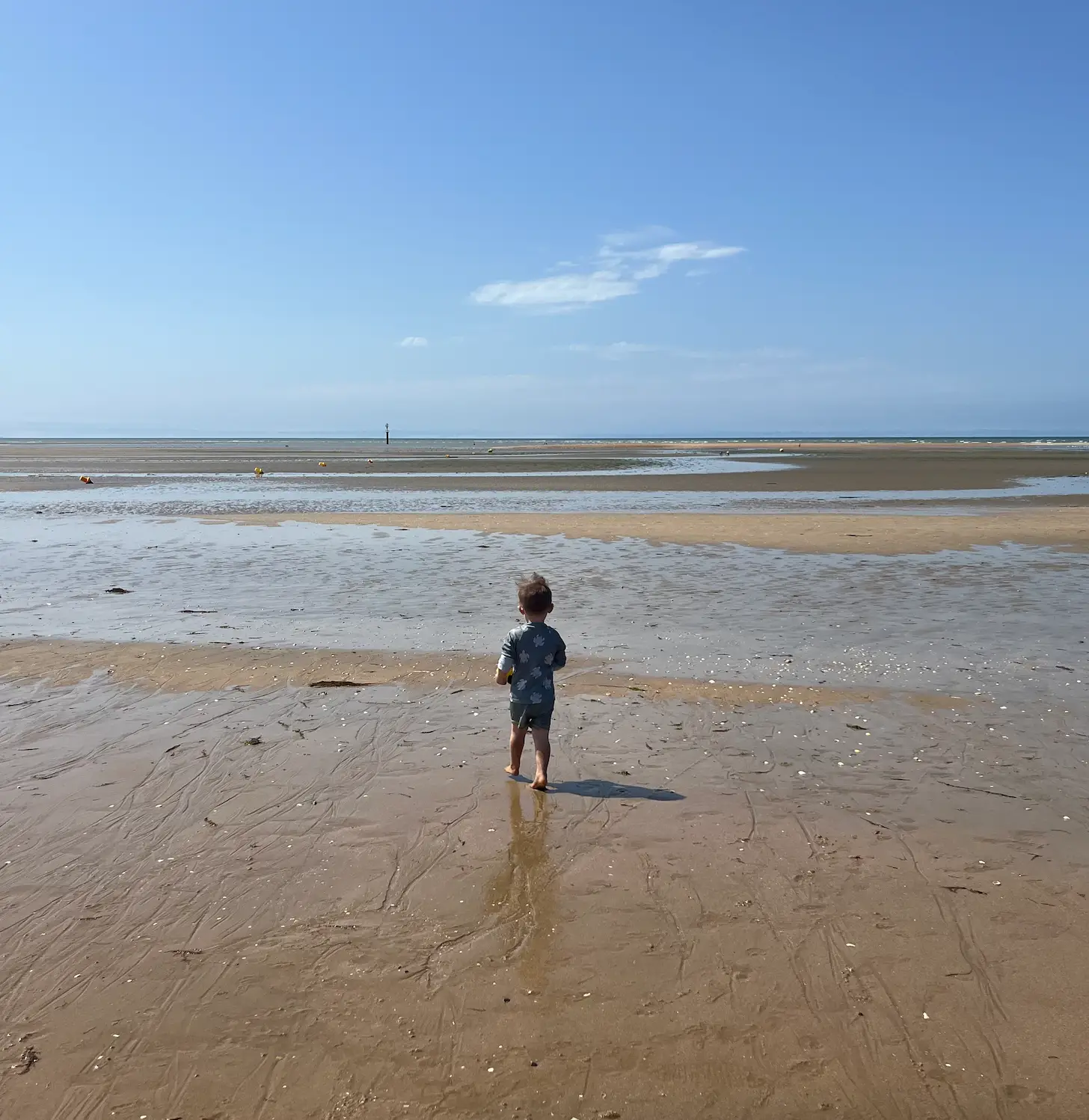 Normandy's sandy white beaches are a hit with families (LADbible)