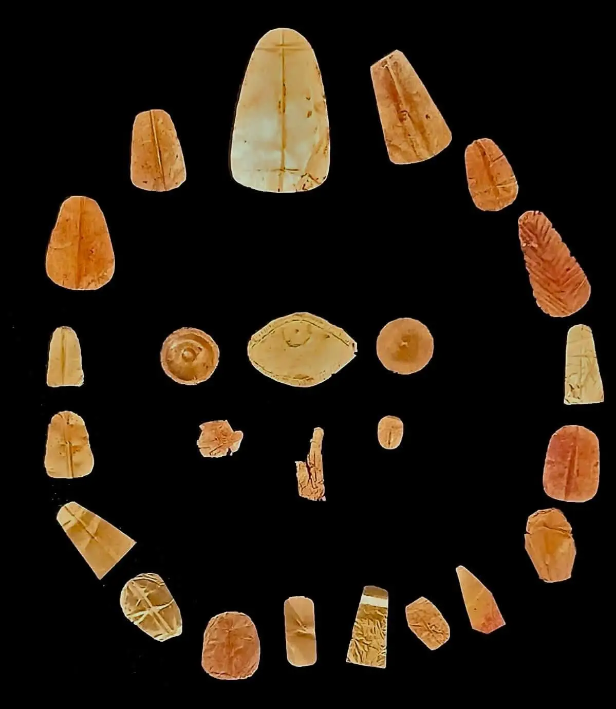 One of the most exciting discoveries was a range of 'golden tongues', thought to be protective symbols  (Facebook/Egyptian Ministry of Tourism and Antiquities)