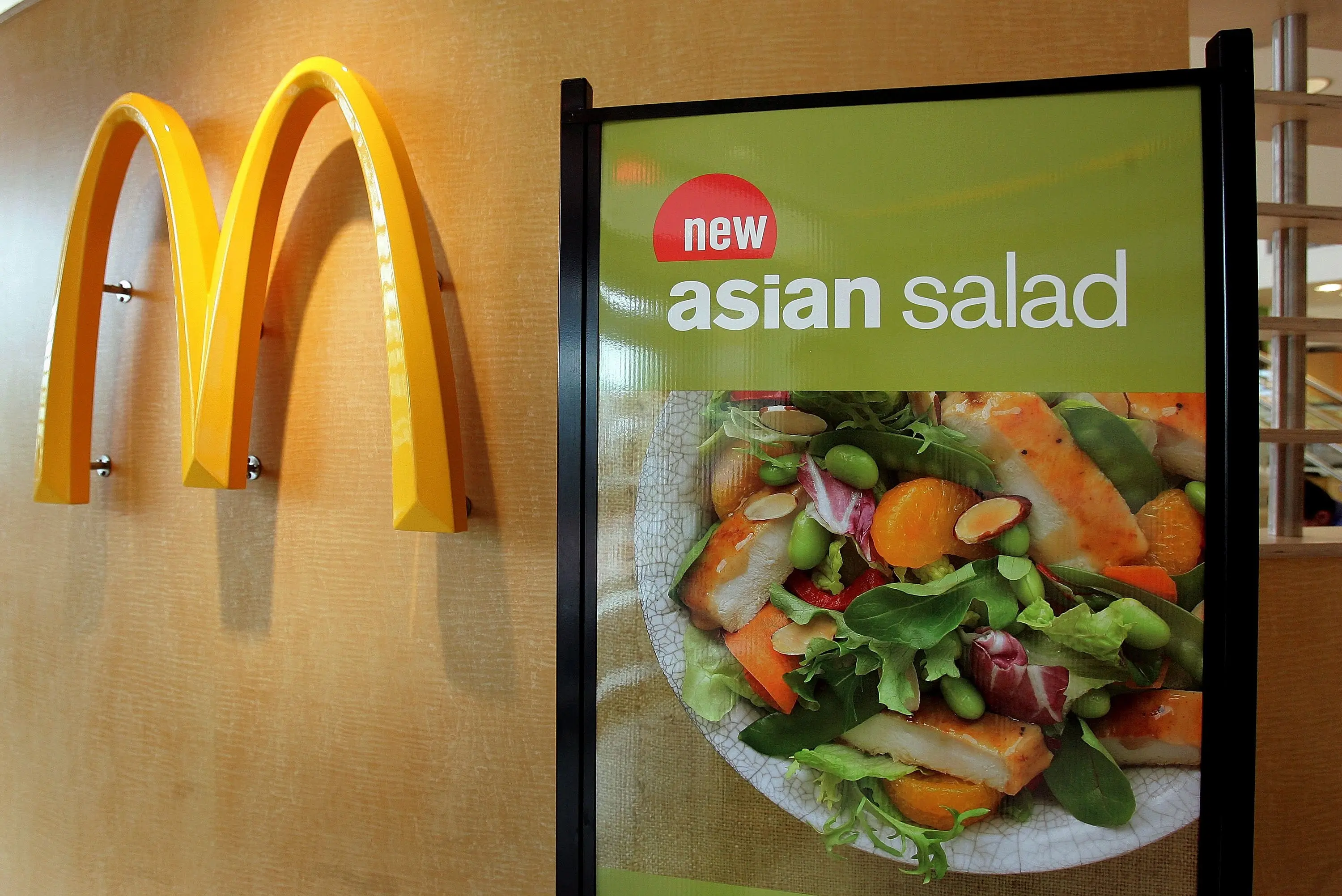 Maccies in the US offered salads for a long time. (Tim Boyle/Getty Images)