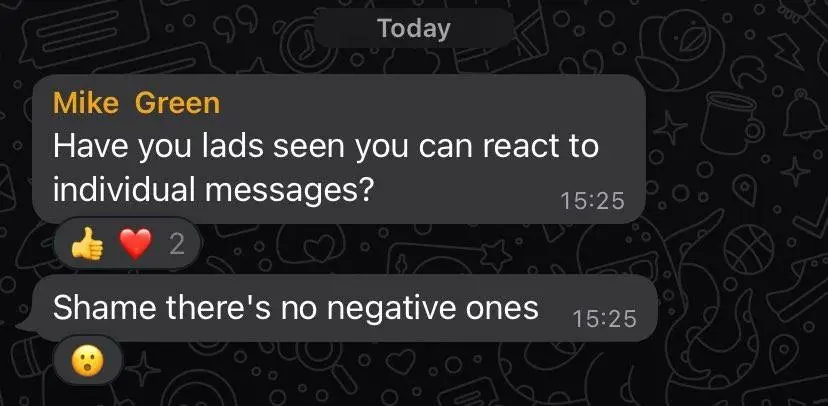 People are clearly excited about the advent of the emoji reaction.