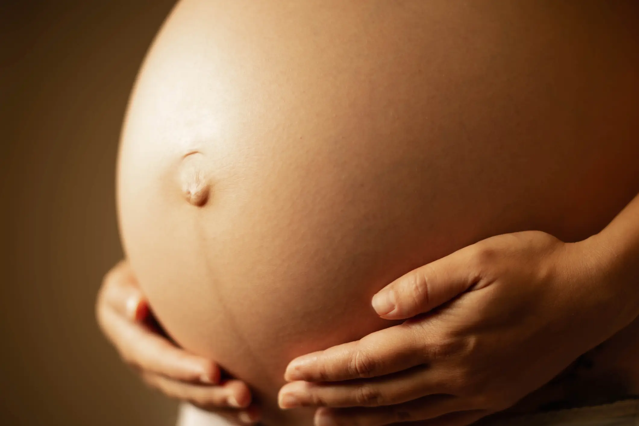 The linea nigra is most prominent in pregnant women (Getty Stock Photo)