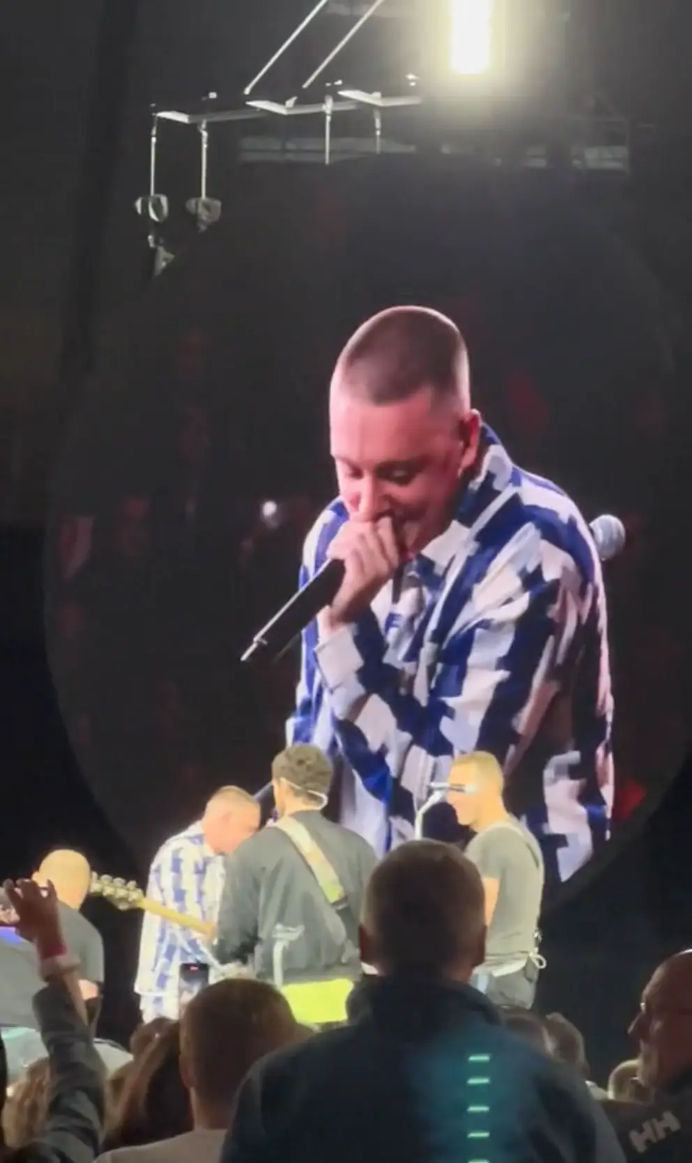 Coldplay fans were not expecting to see Aitch on stage.