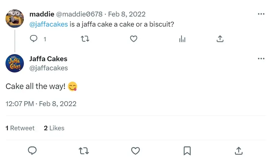 Even the people who make Jaffa Cakes say they're cakes, what more evidence do you need?