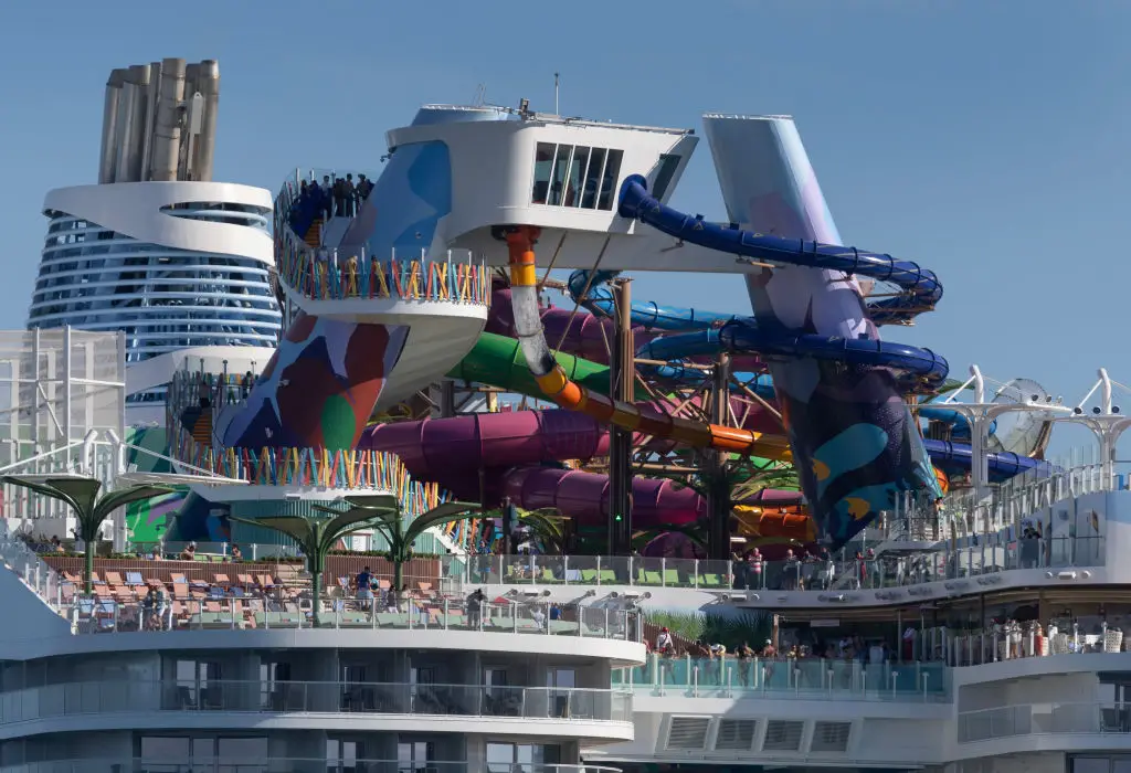 The mega ship even comes with its own waterpark. (Joe Raedle/Getty Images)