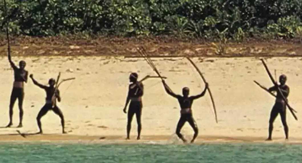 The isolated Sentinelise tribe are known for their hostility towards outsiders (Survival International)