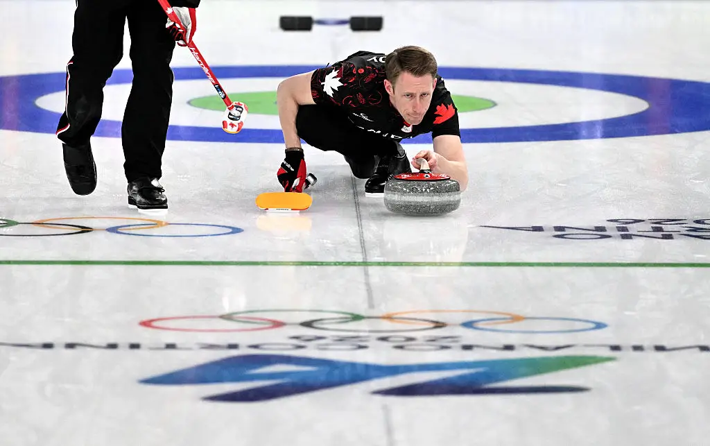 Marc Kennedy of the Canadian men's curling team (Tiziana FABI / AFP via Getty Images)