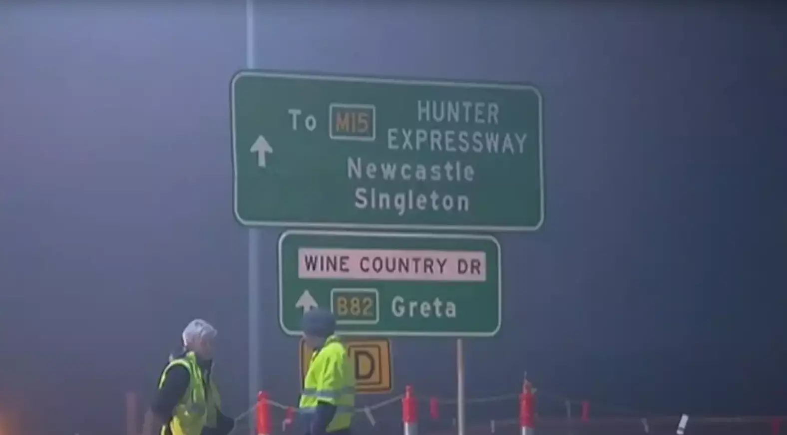 Eye witnesses have described foggy conditions in the area.