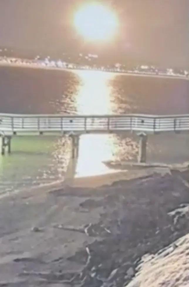 The footage obtained by CNN captured the moment the aircraft collided and exploded (CNN)