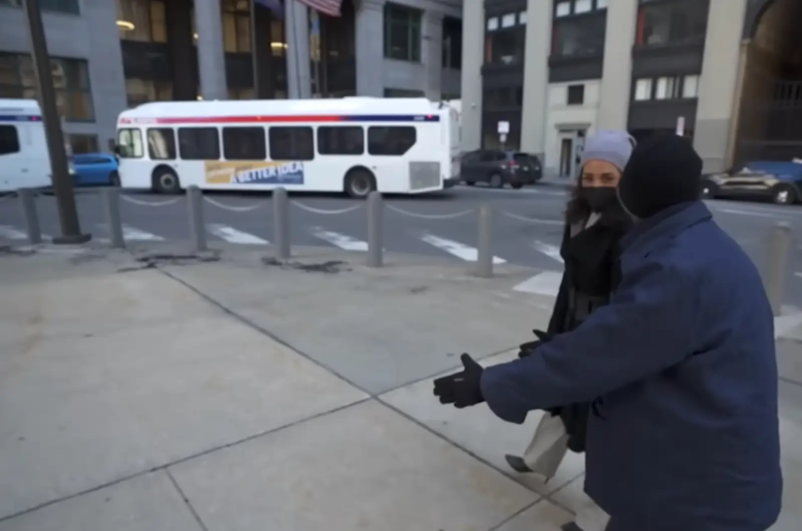 Joe Ligon said the old streetcars were gone and replaced by modern buses (CBS)