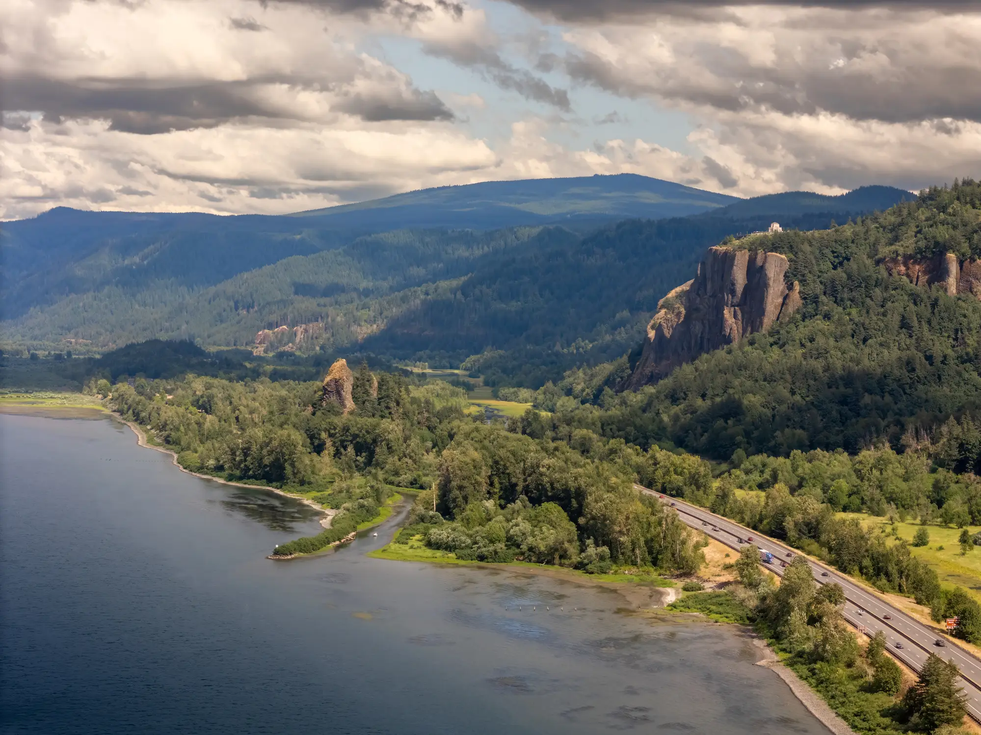 The family were last seen in the Columbia River Gorge area, where the car would be located in 2024 (Getty Stock Images)