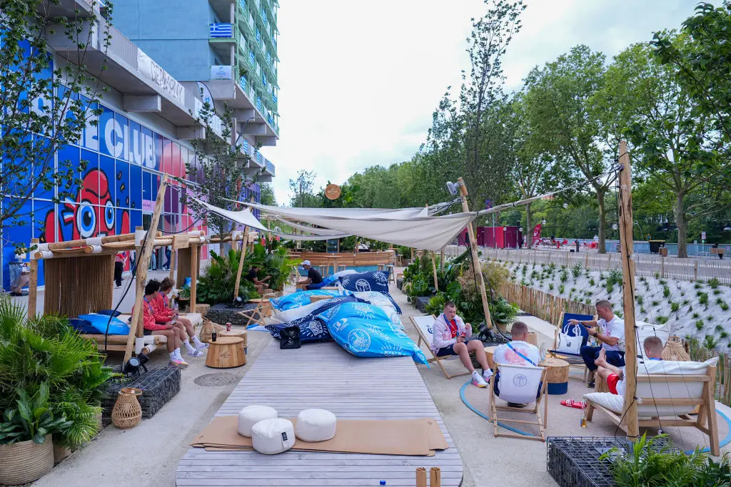 The Olympic Village looks nice, but some athletes with events still to go have already moved out and into hotels. (Zhao Wenyu/China News Service/VCG via Getty Images)