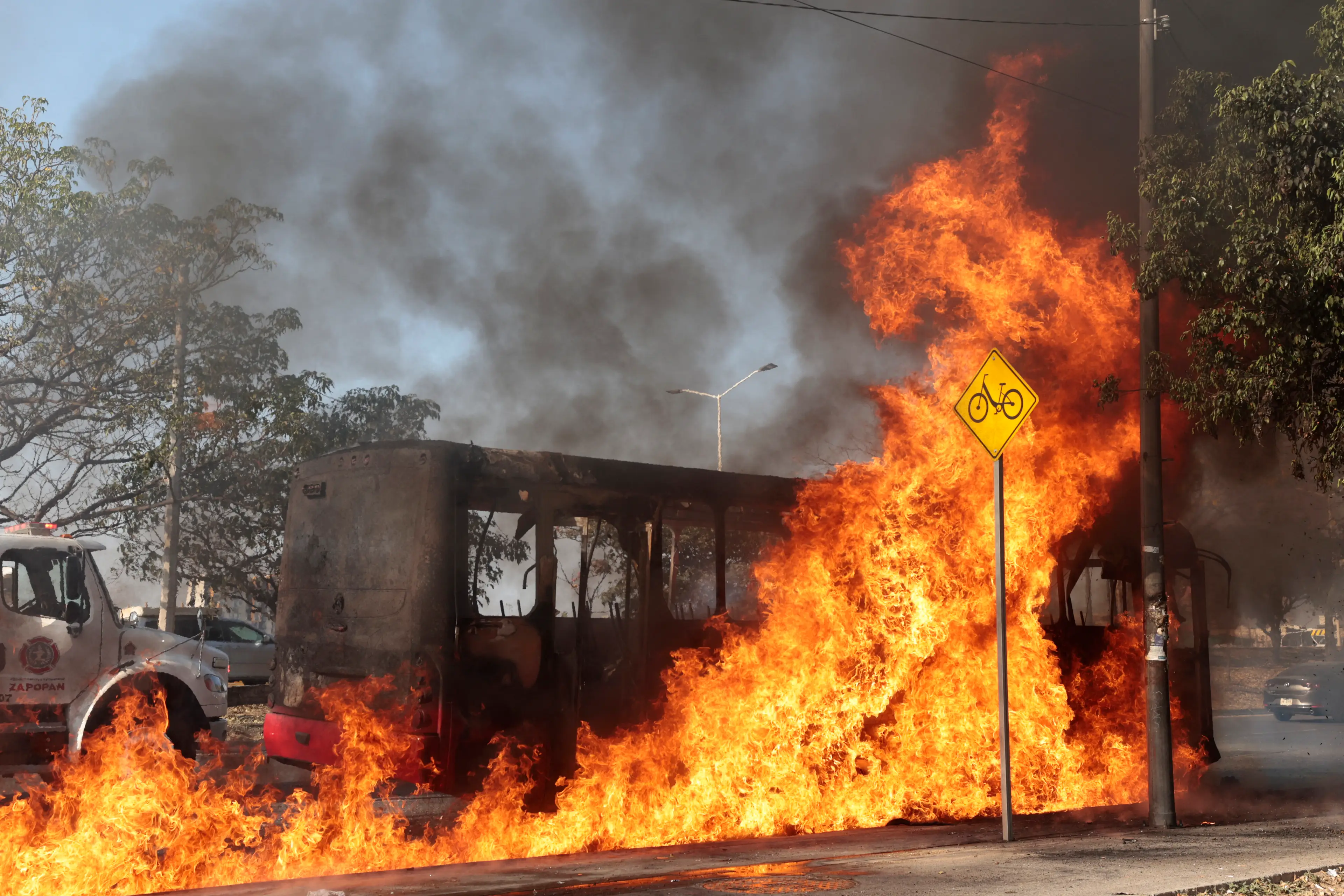 Violence erupted across Mexican states. ( Ulises RUIZ / AFP via Getty Images)