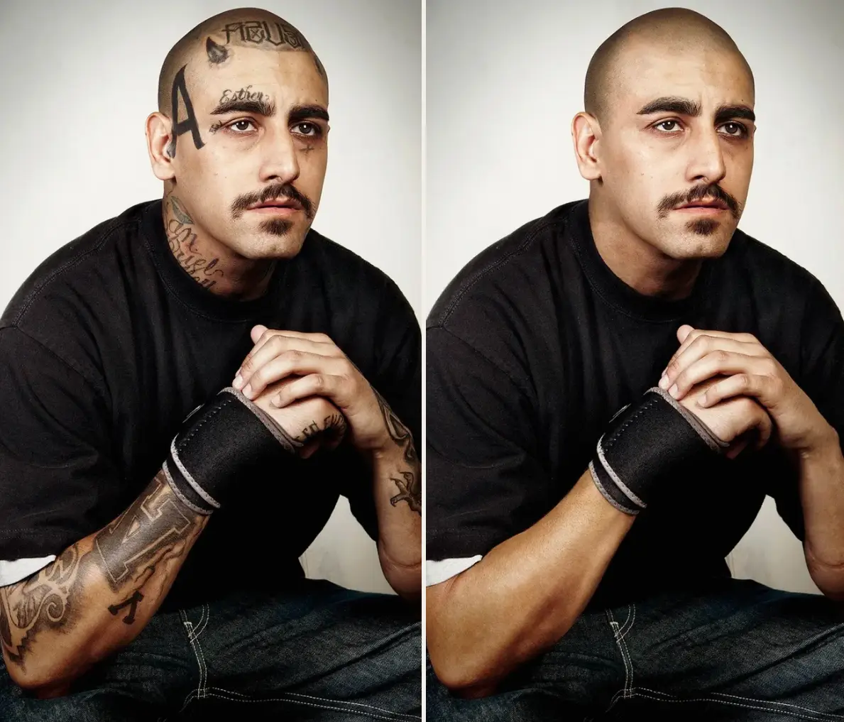 “I am going to show these pictures to my mom because she hates my tattoos. She hates them. She can hardly look at me,” David Williams said. (Skin Deep Steven Burton)