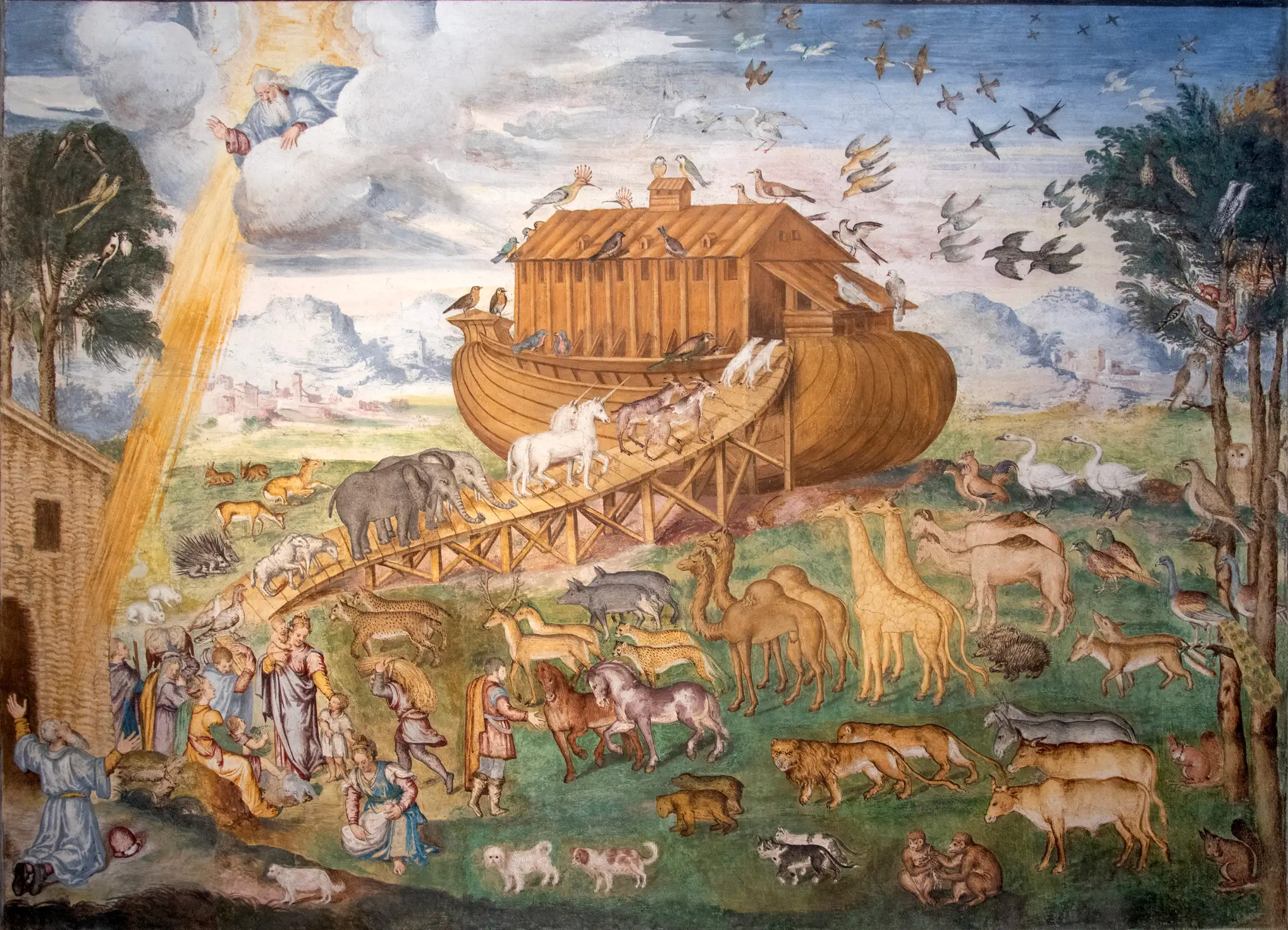 Noah's Ark painted in a Milan church (Getty Images/Robtoz)