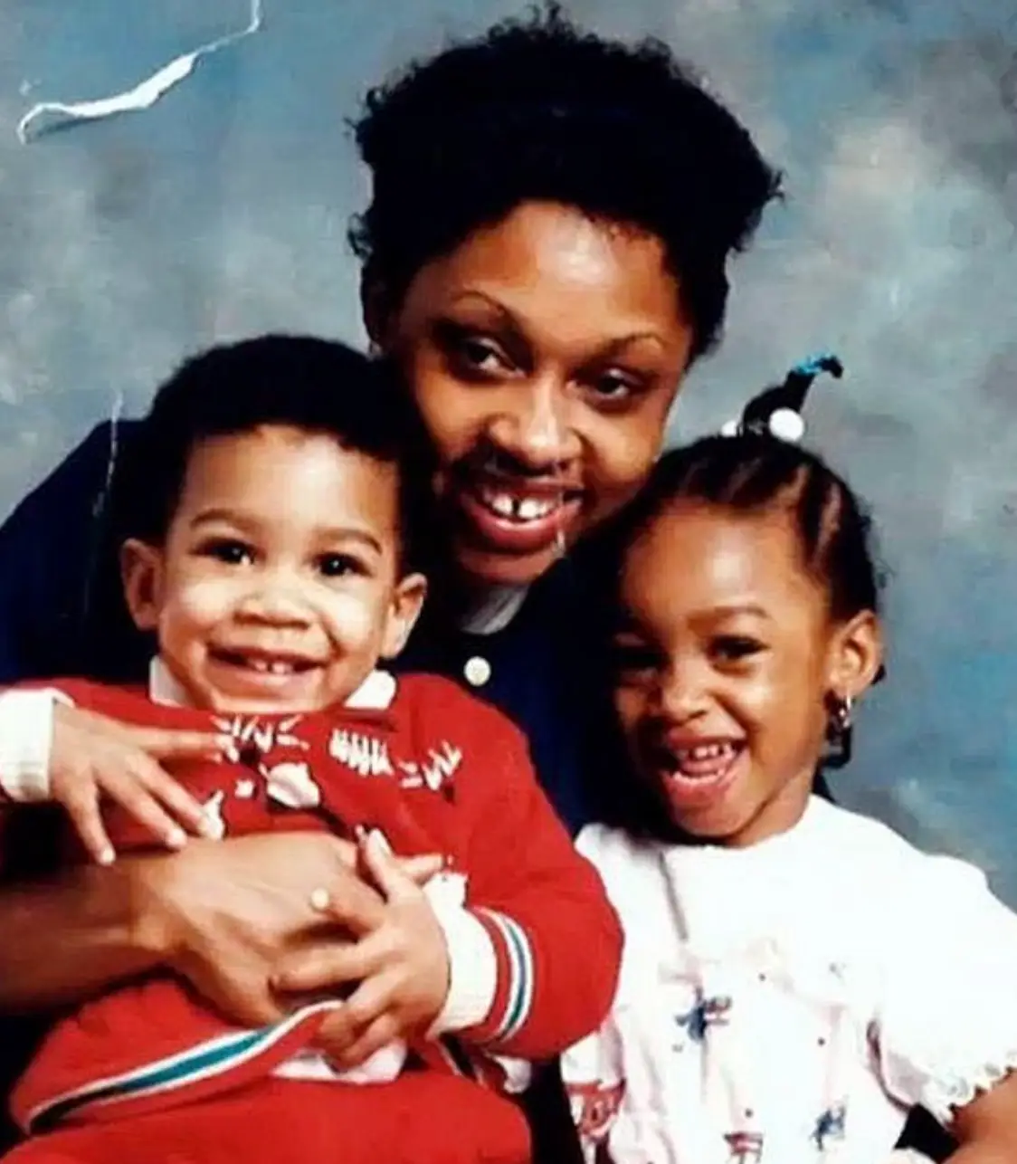 Who'd have thought he'd grow up to win an Olympic gold medal (Instagram/Anthony Joshua)