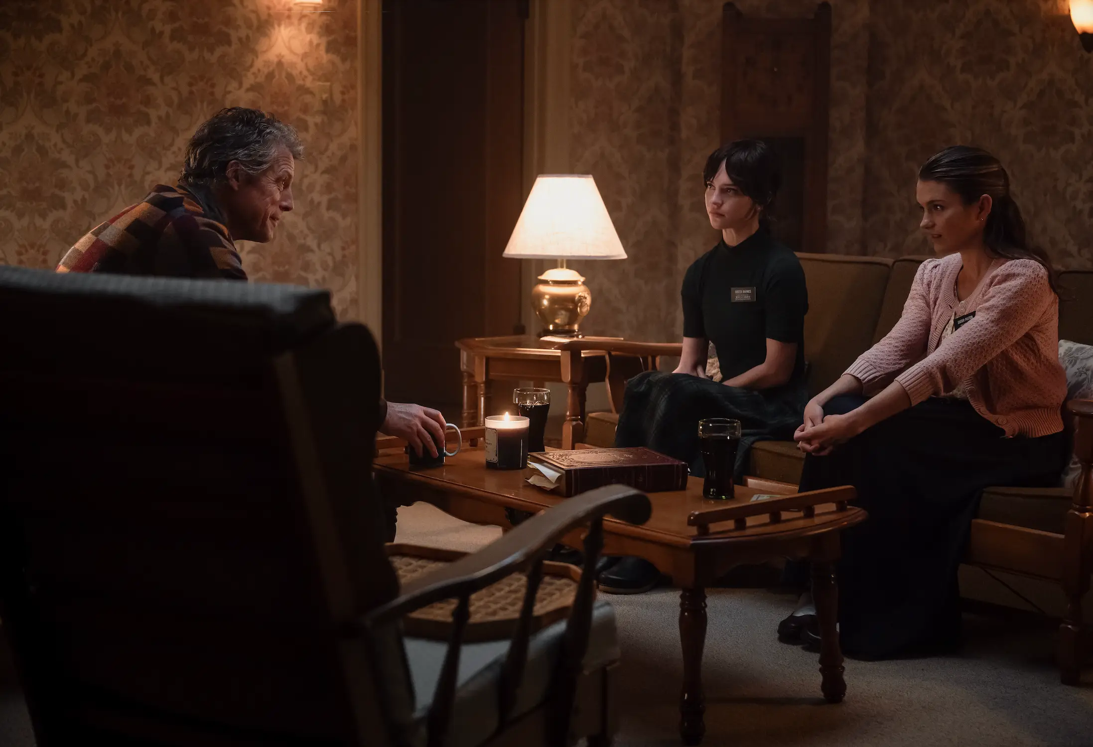 Hugh Grant plays the creepy Mr Reed. (A24)