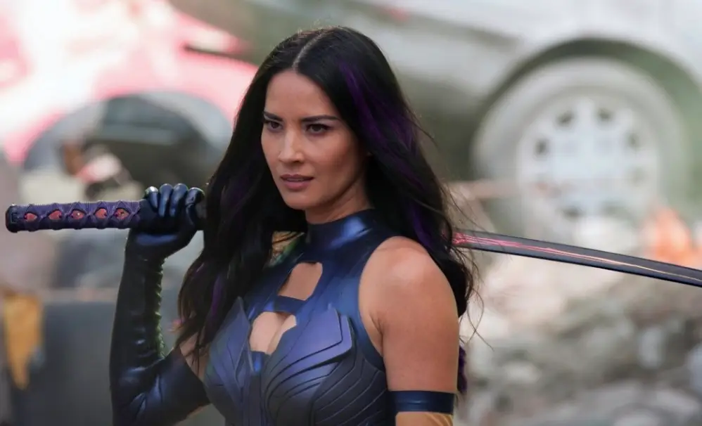 Munn, seen in X-Men: Apocalypse, can hold her own in fight scenes - but one of her male co-star's didn't want to be rescued by her (Marvel)