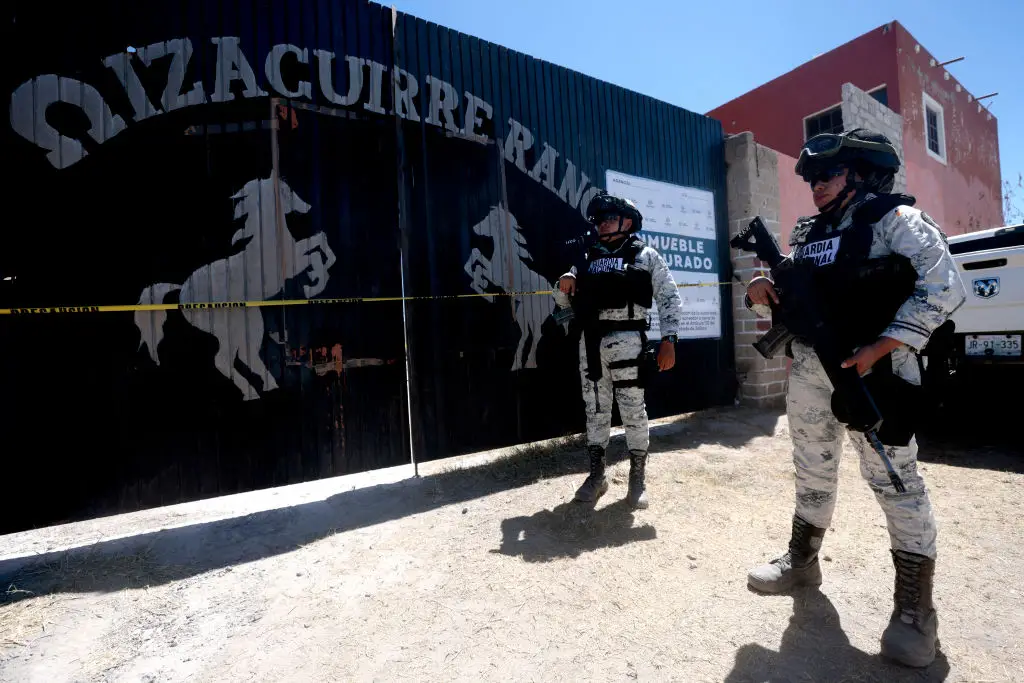 The camp was found near the town of Teuchitlán, Jalisco state (ULISES RUIZ/AFP via Getty Images)
