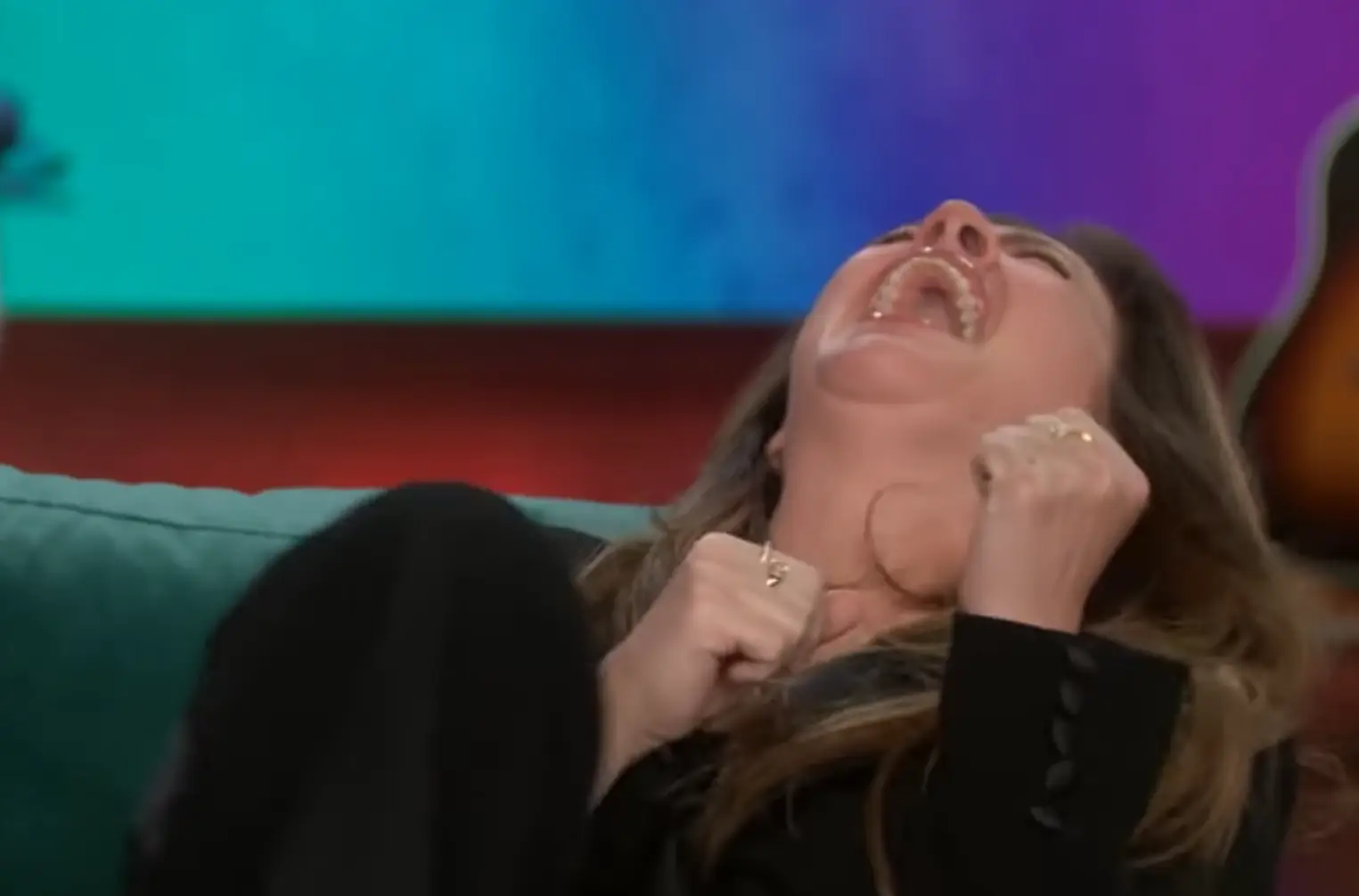 Kelly Clarkson definitely found it funny (YouTube/The Kelly Clarkson Show) 