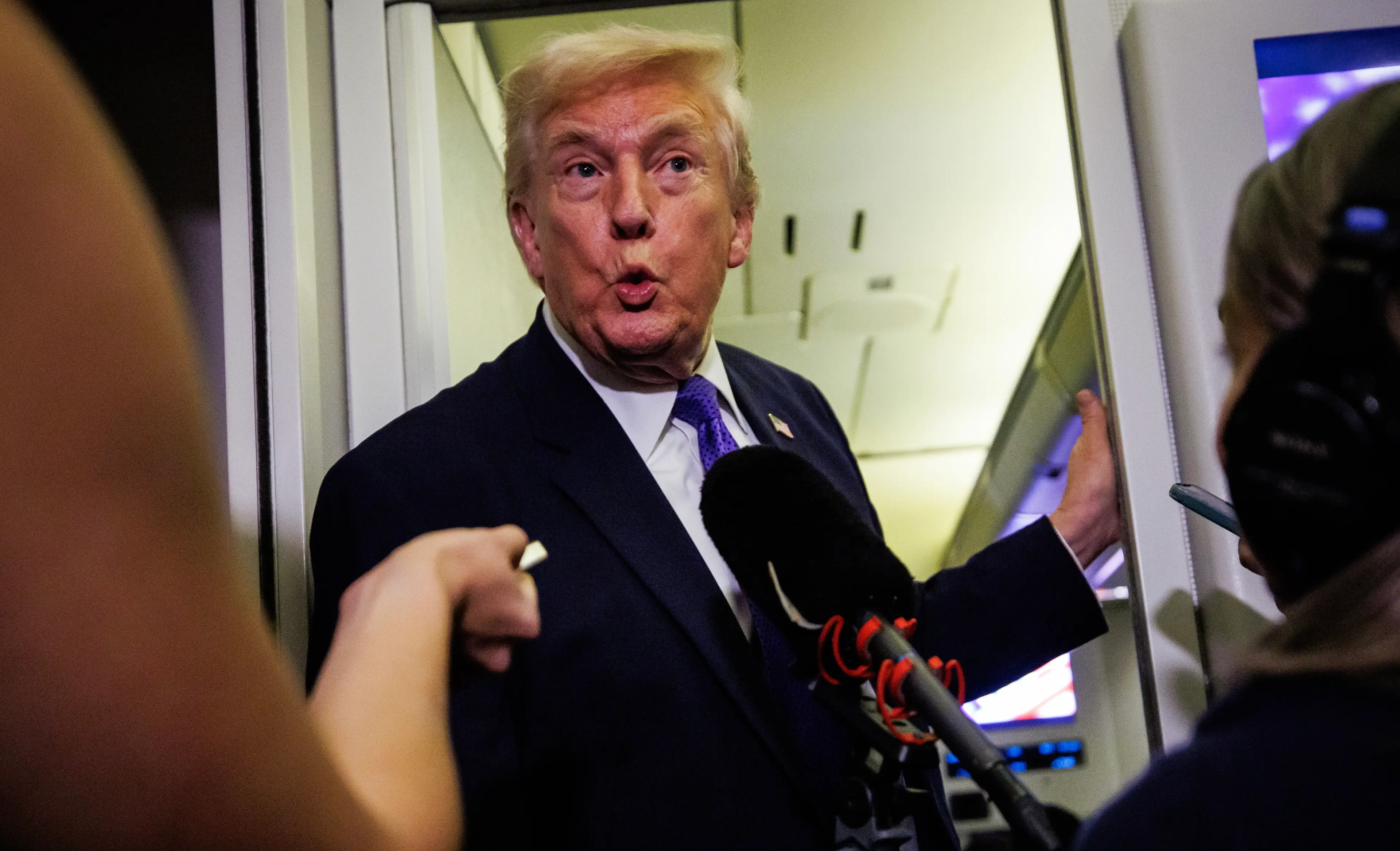 Trump was 'surprised' that his VP got such a frosty reception (Samuel Corum/Getty Images)