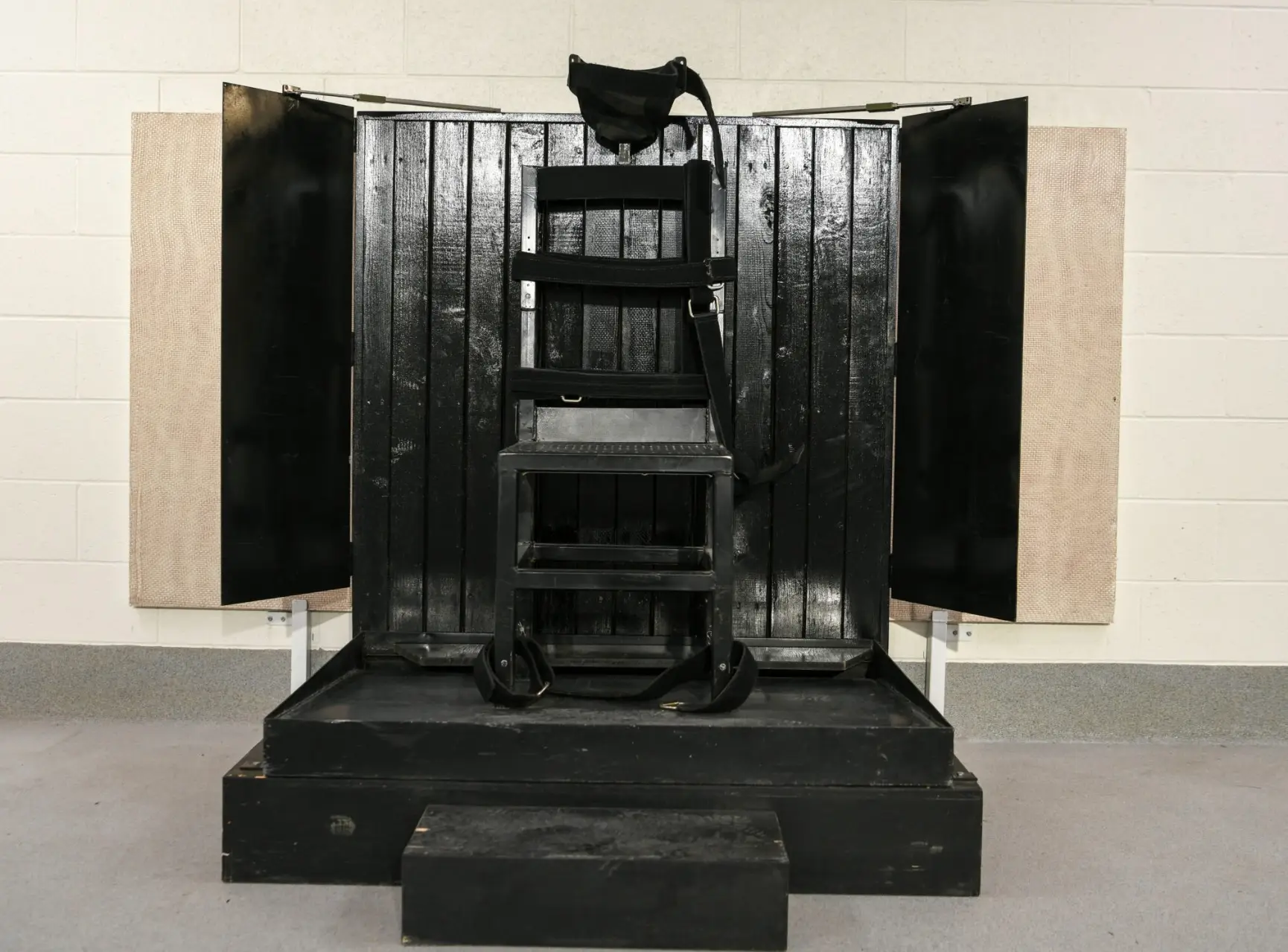 A chair used for firing squad executions in Utah (Utah State Department of Corrections)