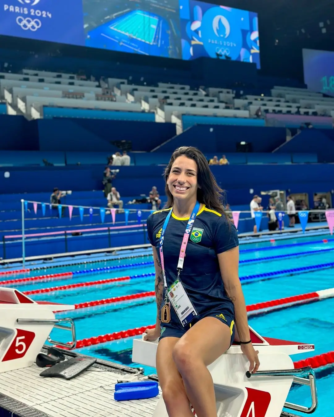 Brazilian swimmer Ana Carolina Vieira has been sent home from the Olympics after she and her boyfriend snuck out of the athlete's village. (Instagram/@_anavieeiraa)