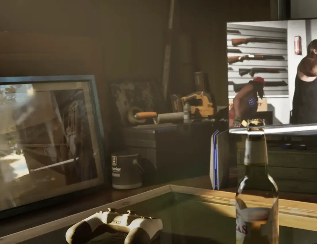 Can you spot the PS5? (Rockstar Games)