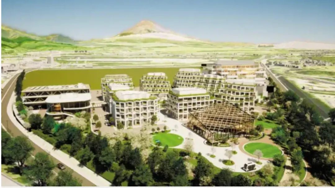 The small city is said to be nearly complete.