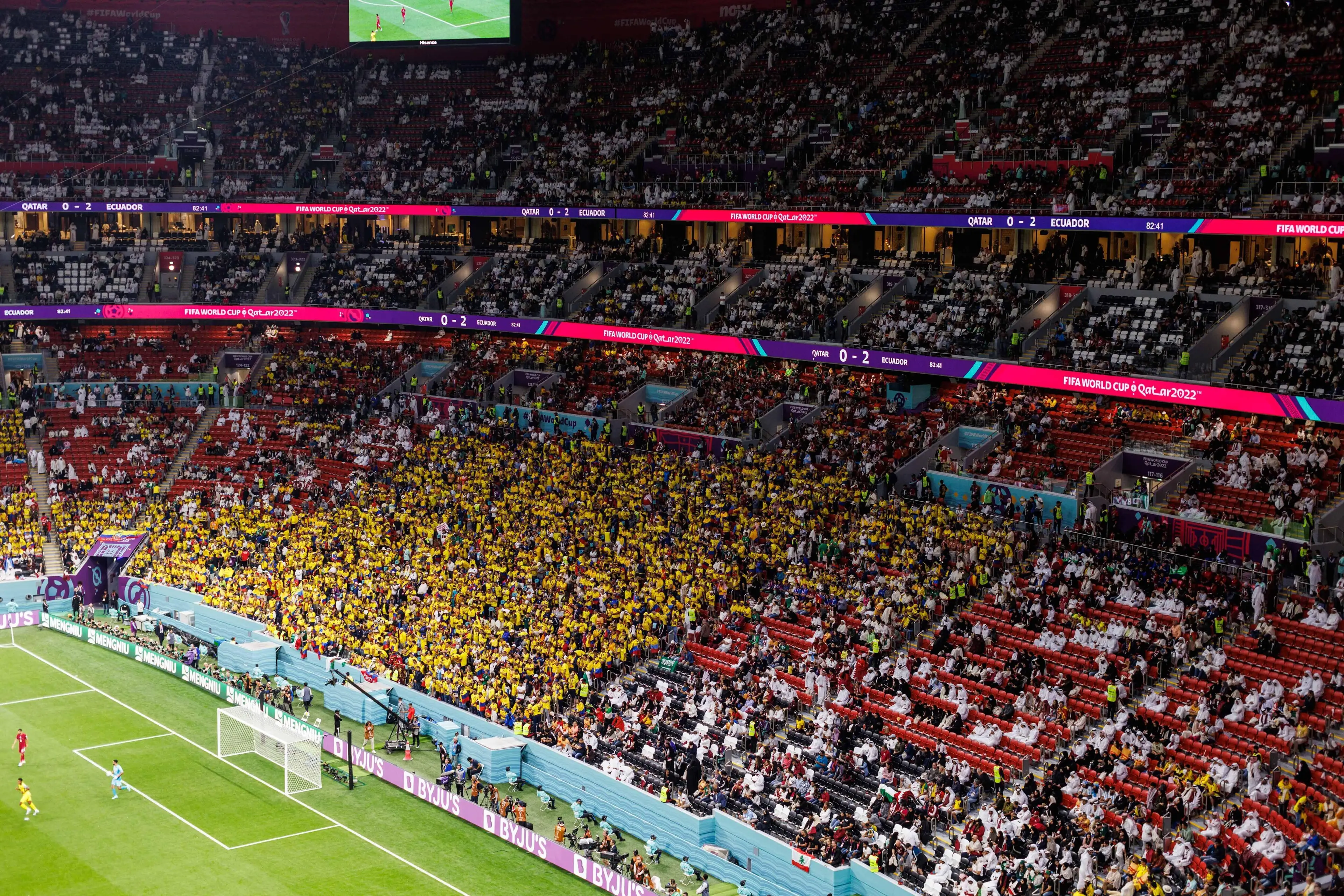Fans left their seats bare midway through the second half.