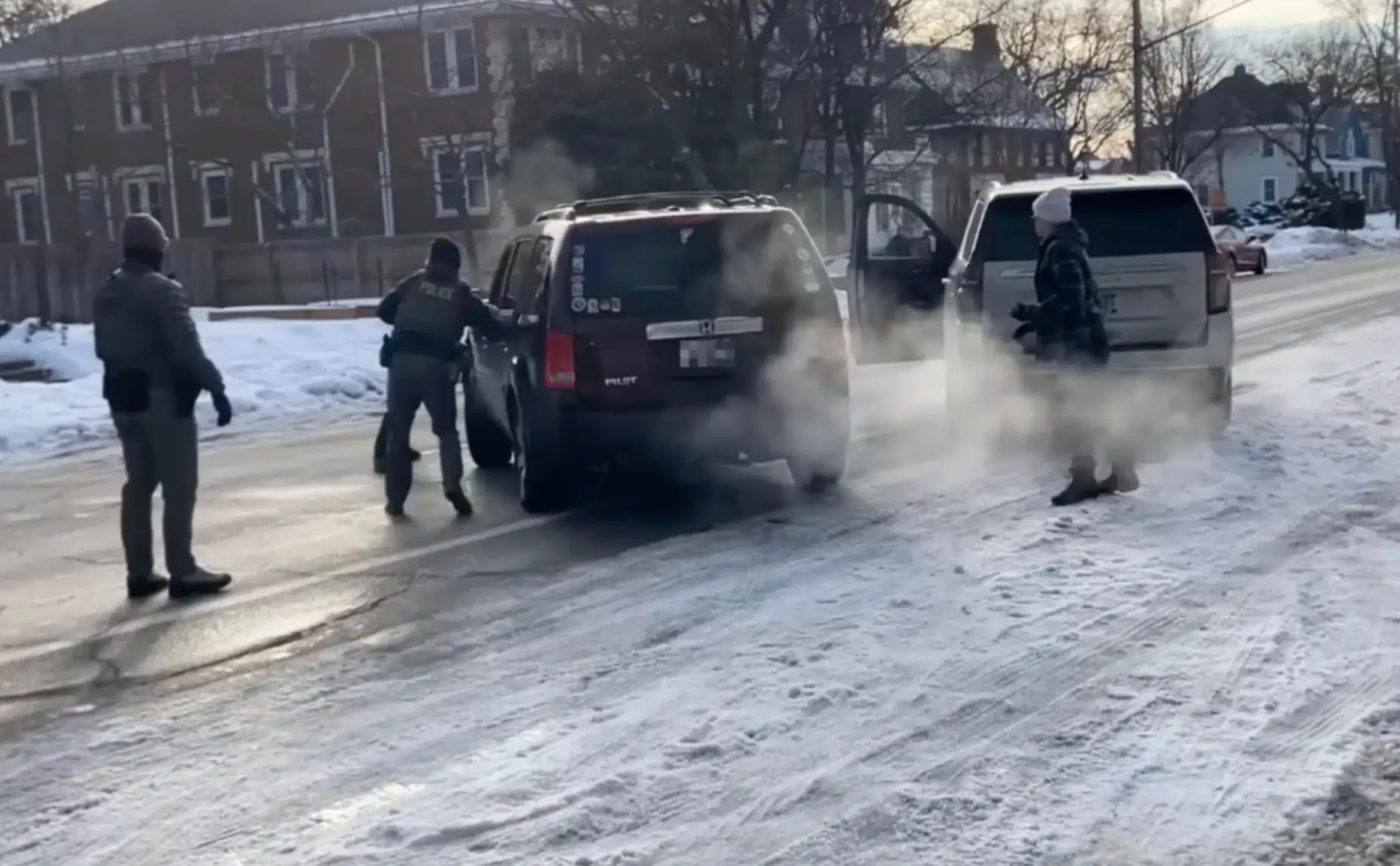 Footage of Renee Nicole Good and the ICE agents has circulated on social media (X)