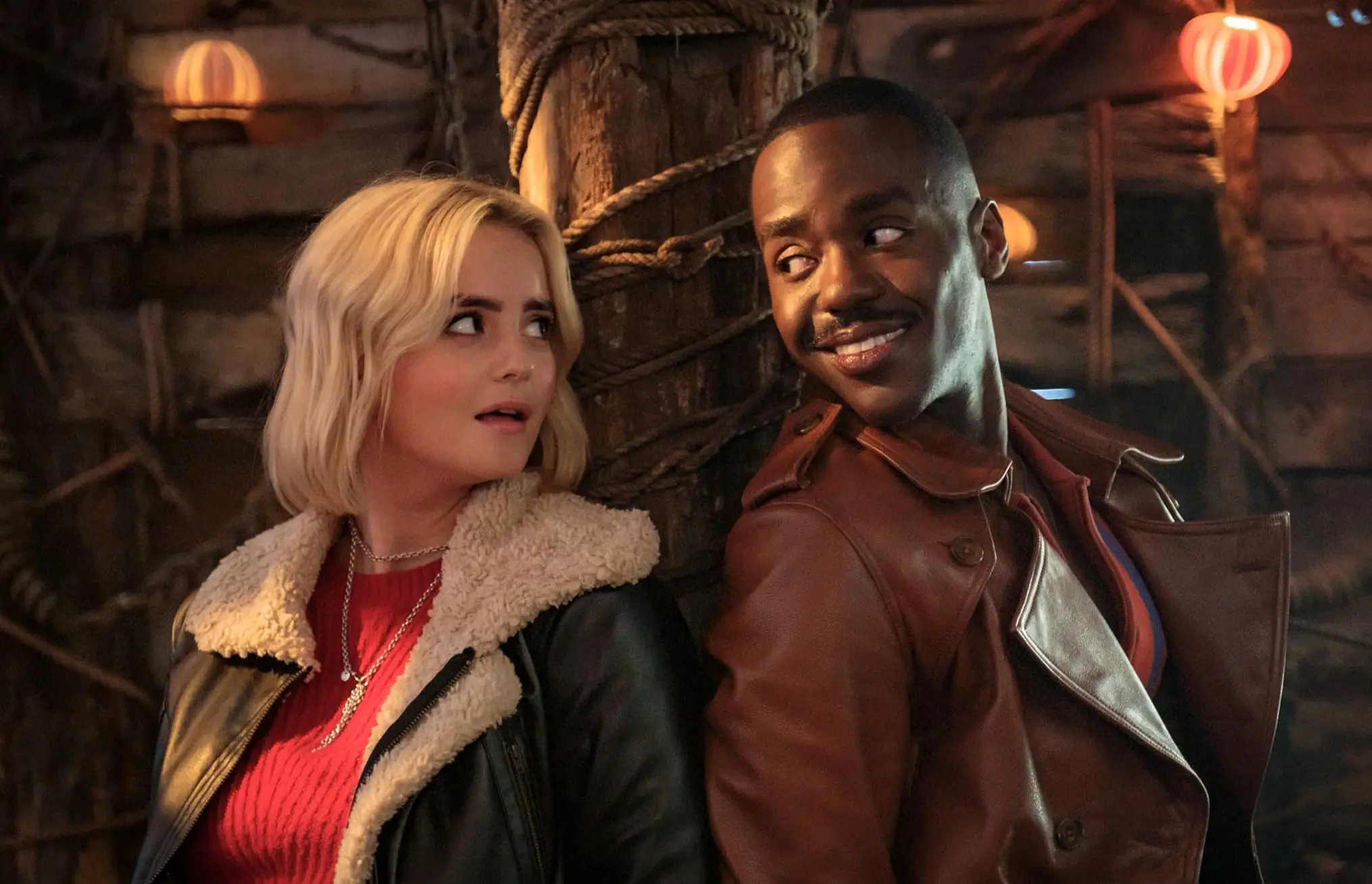 Millie Gibson and Ncuti Gatwa in the Christmas special.