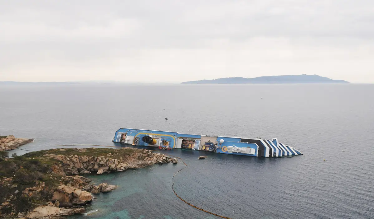 The Costa Concordia sank off the coast of Italy 12 years ago.