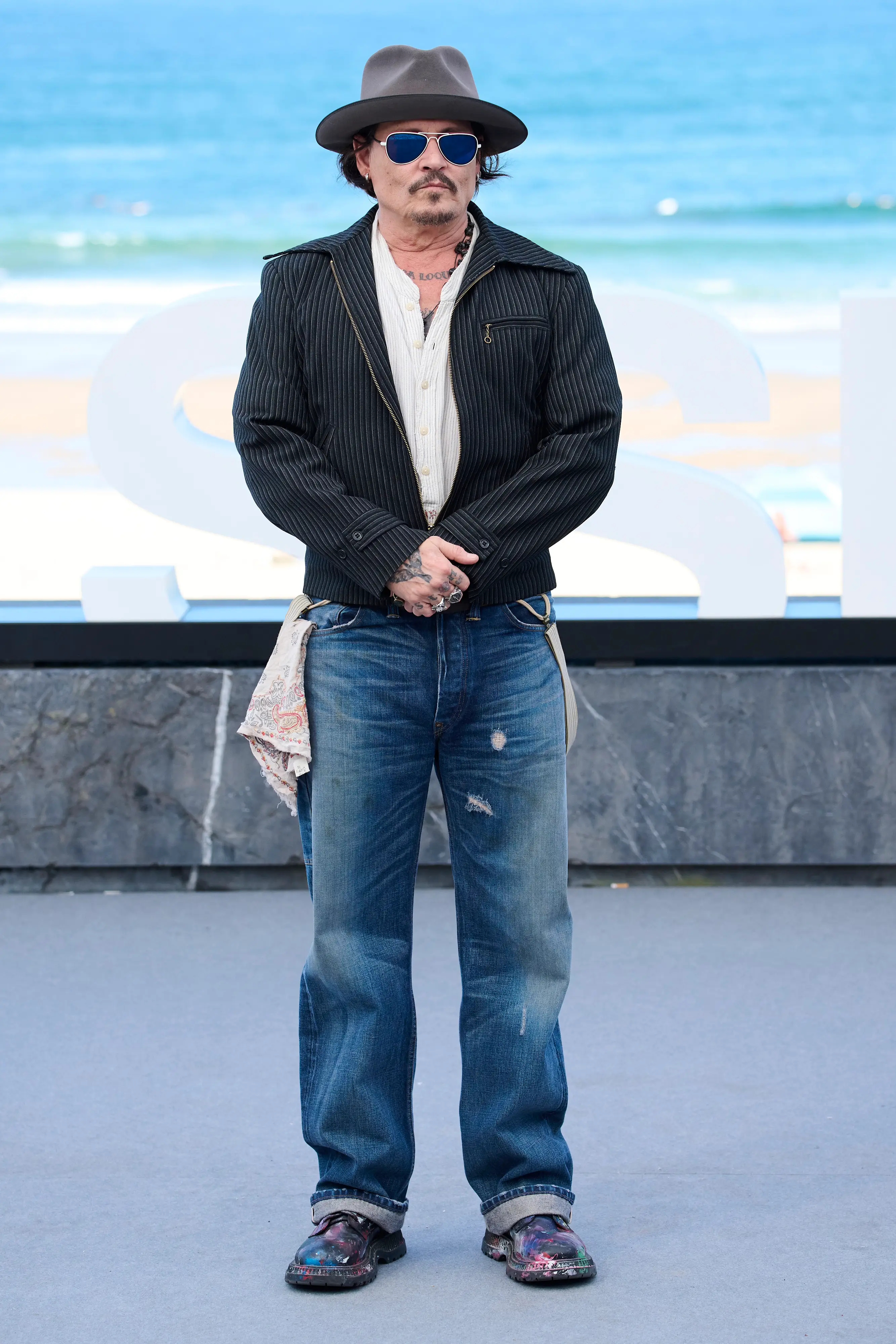 Depp is in the country for his film's premiere. (Carlos Alvarez/Getty Images)