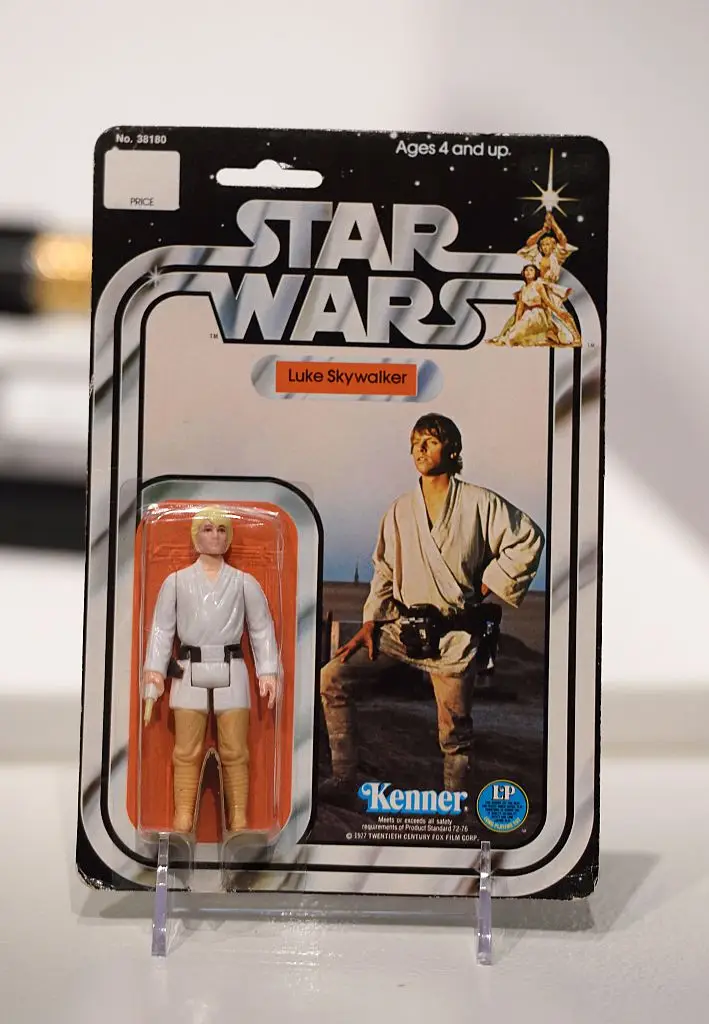 An original in-the-box Luke Skywalker figurine could earn you £20,000 (DON EMMERT/AFP via Getty Images)