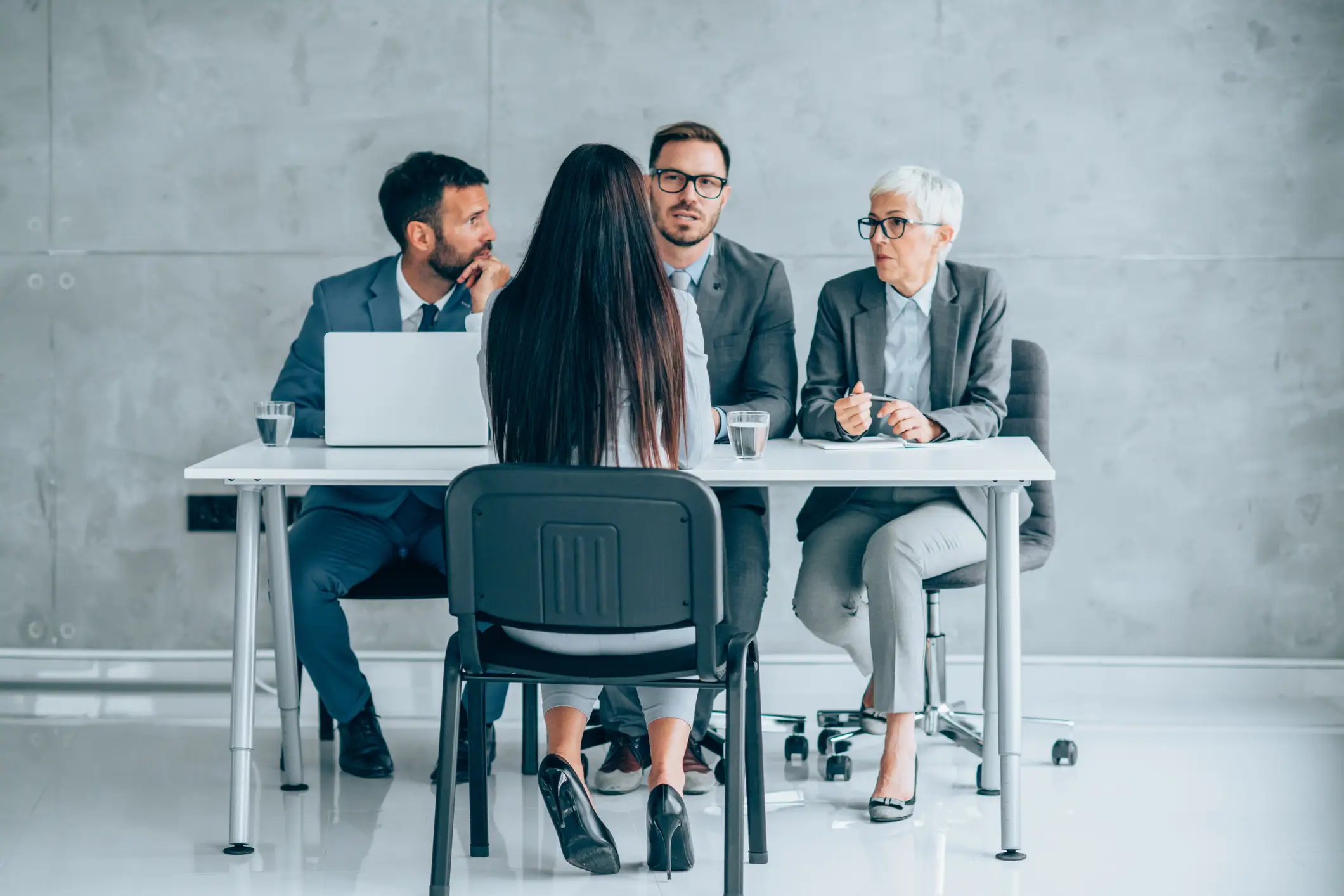 "I pretended to be the receptionist to see how you'd treat someone not about to possibly hire you. Goodbye." (Getty Stock Photo)