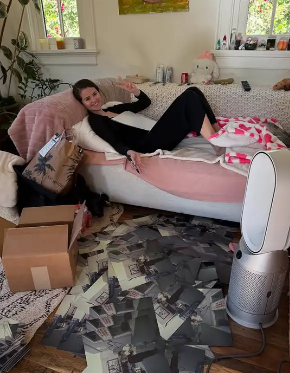 Selena Gomez leaves fans distracted by 'x-rated item' she left in background of photo