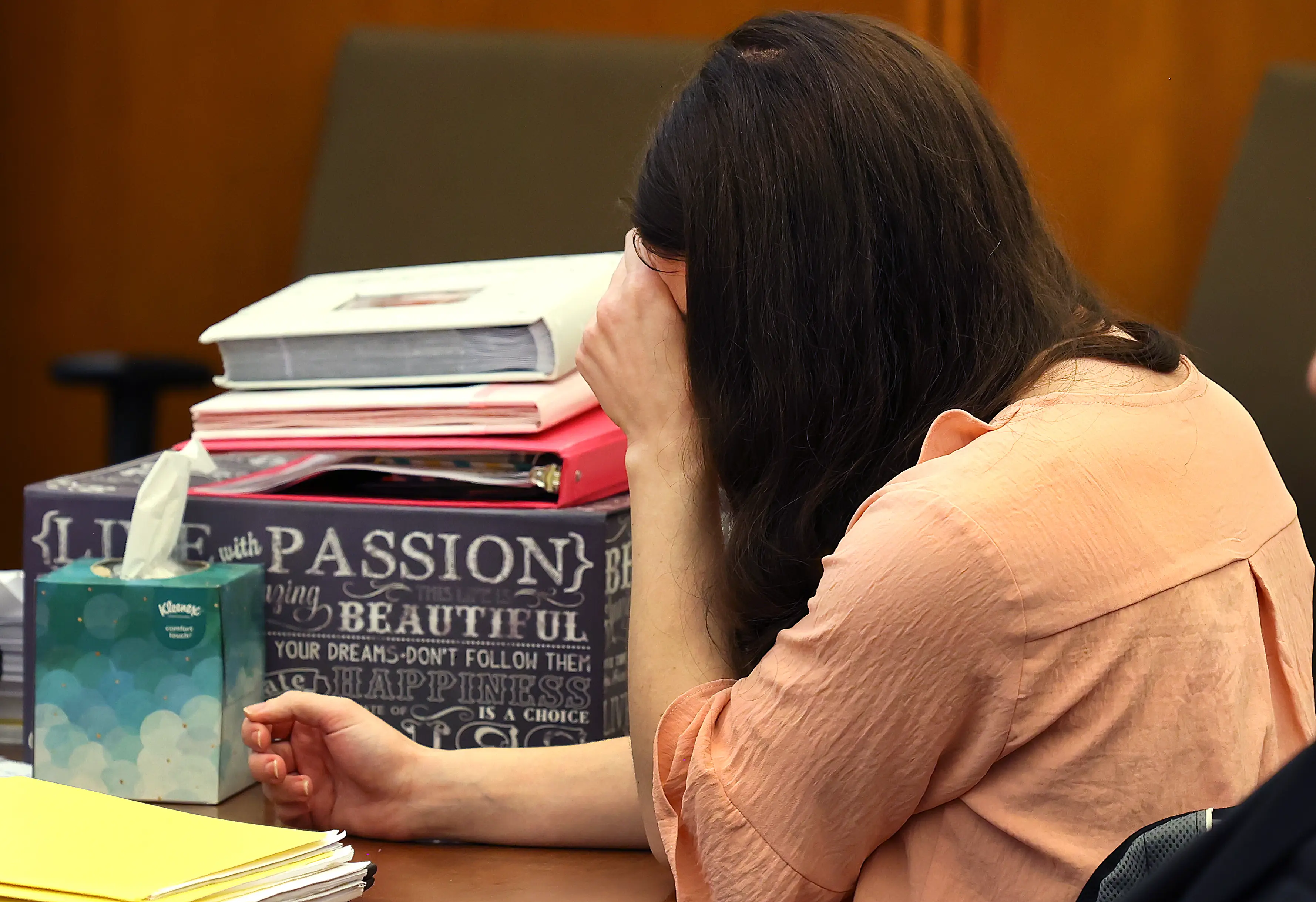 Lindsay Clancy became emotional in court during evidence (John Tlumacki/The Boston Globe via Getty Images)