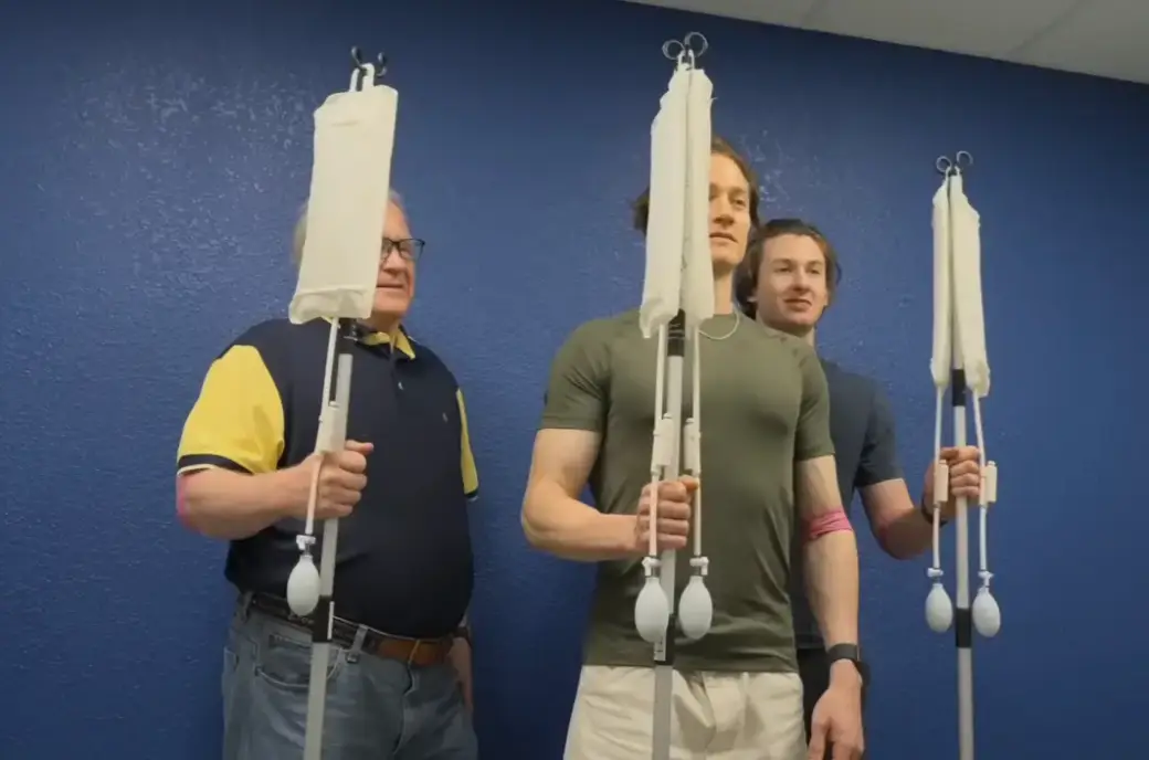 'Multigenerational plasma exchange' or family bonding? (YouTube/Bryan Johnson)
