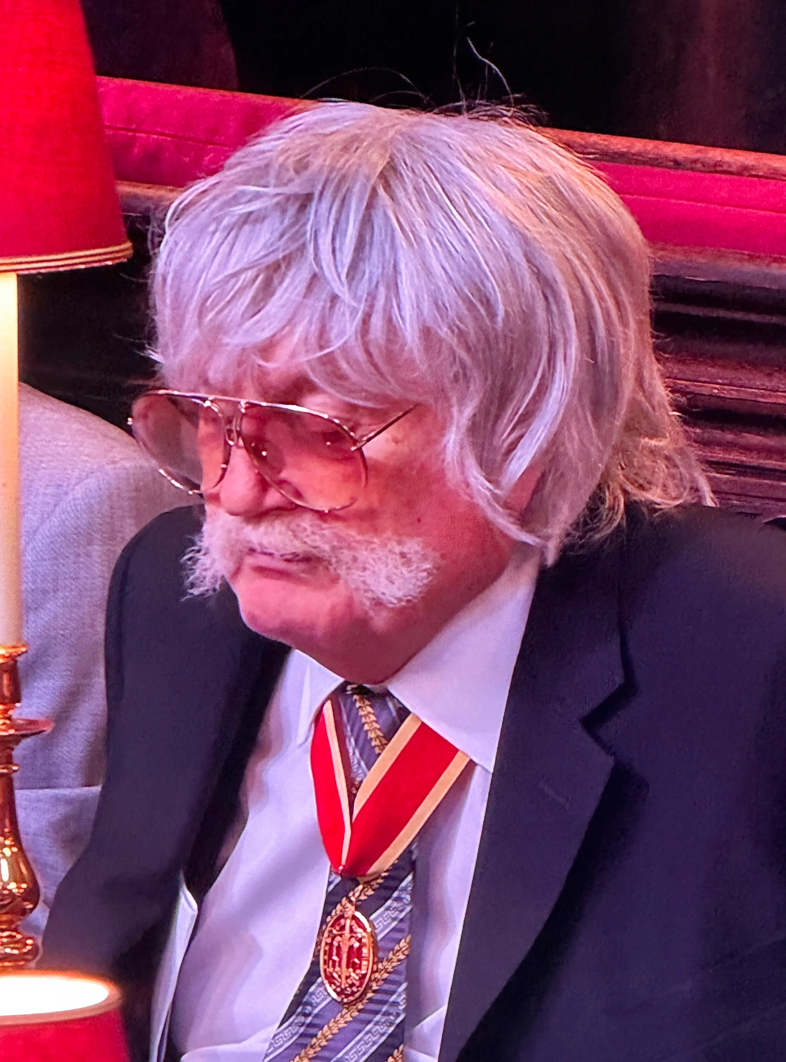 His look is definitely distinctive...