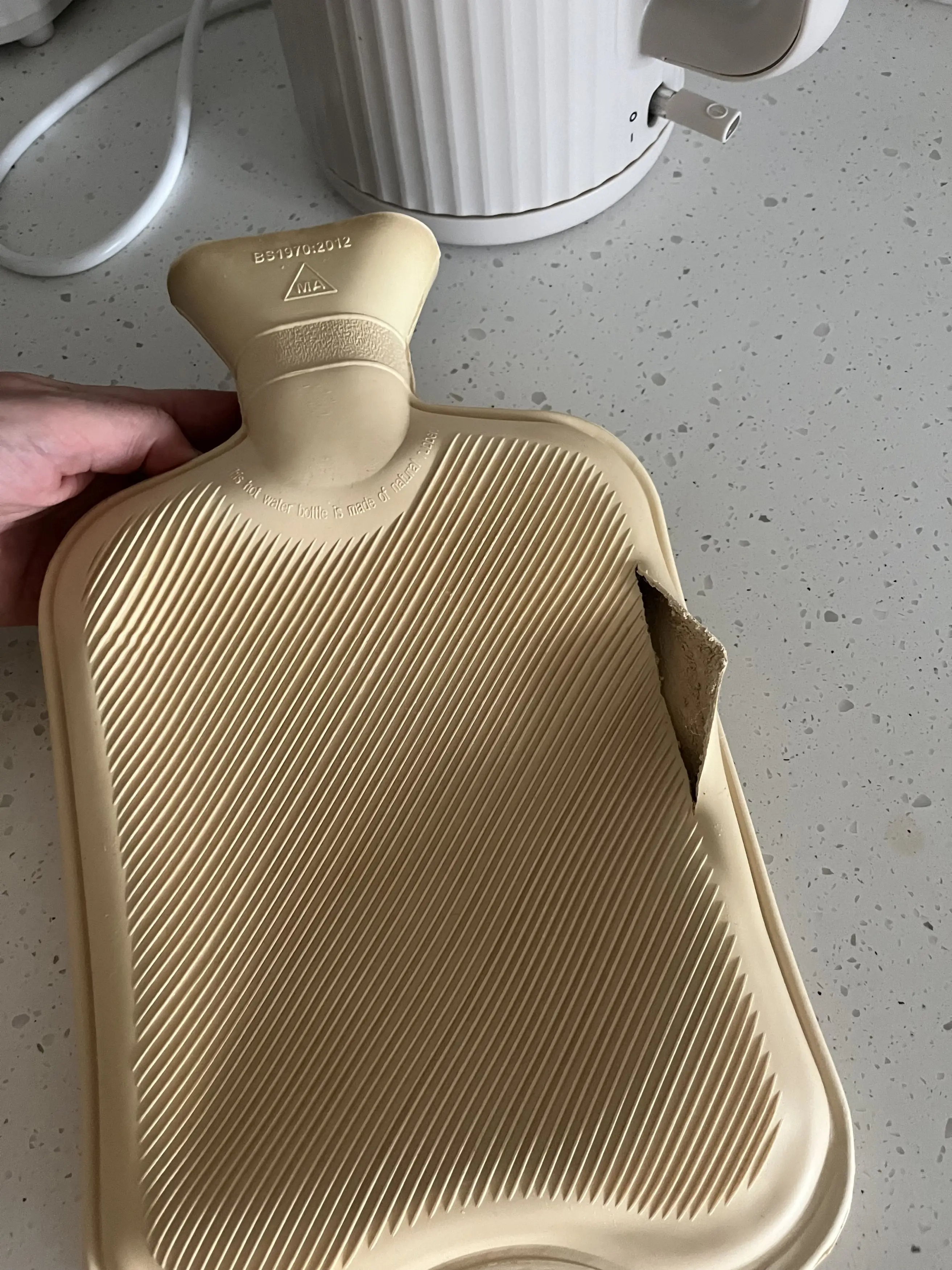 The burst hot water bottle (Kennedy News and Media)