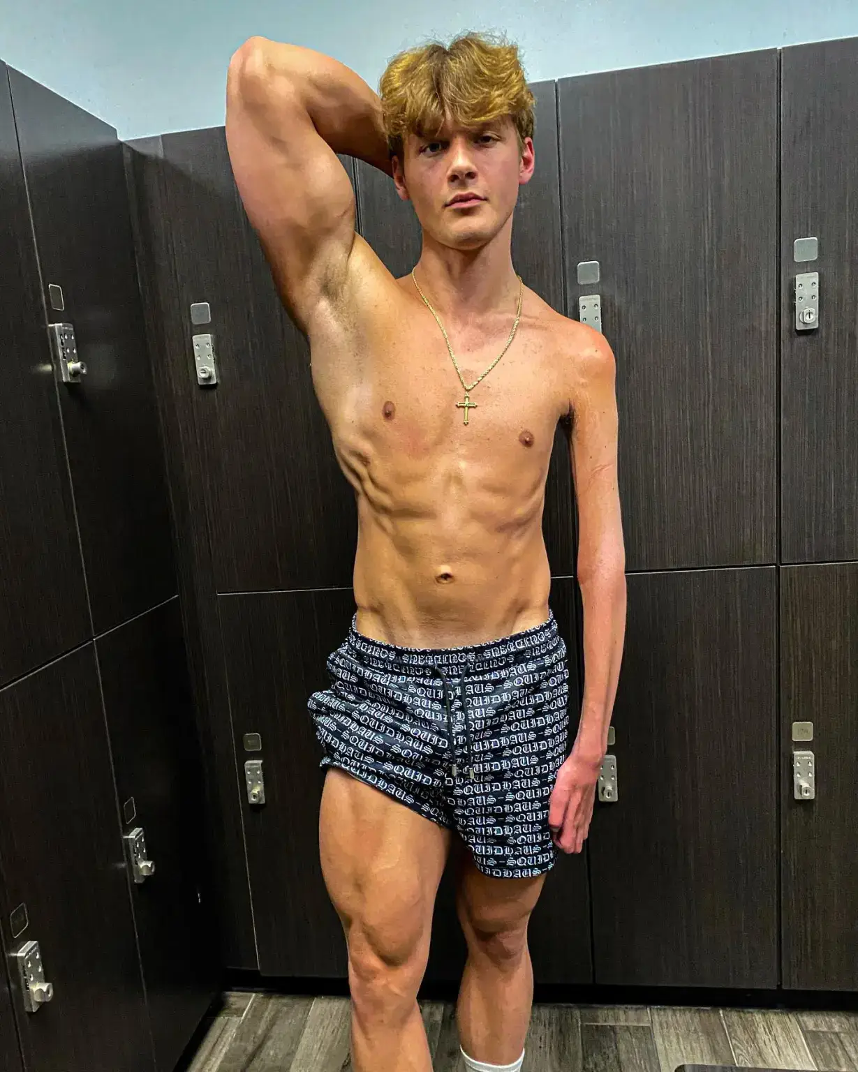 Body builder Jackson Schop is only able to train one arm (Instagram/@jacksonschop)