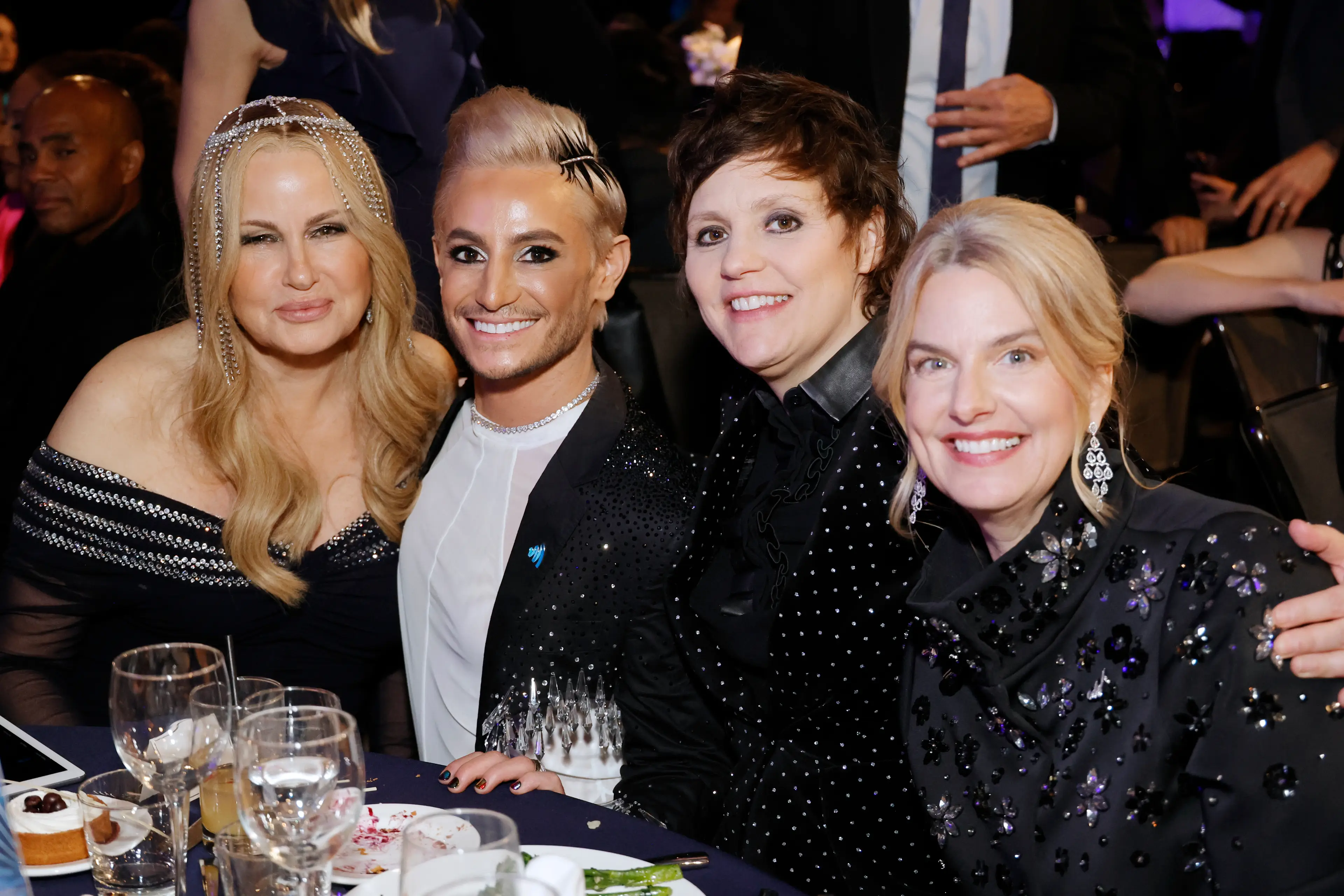 Coolidge pictured at the GLAAD Media Awards in 2023 with Frankie Grande, Kristen Ellis-Henderson, and Sarah Kate Ellis (Frazer Harrison/Getty Images for GLAAD)