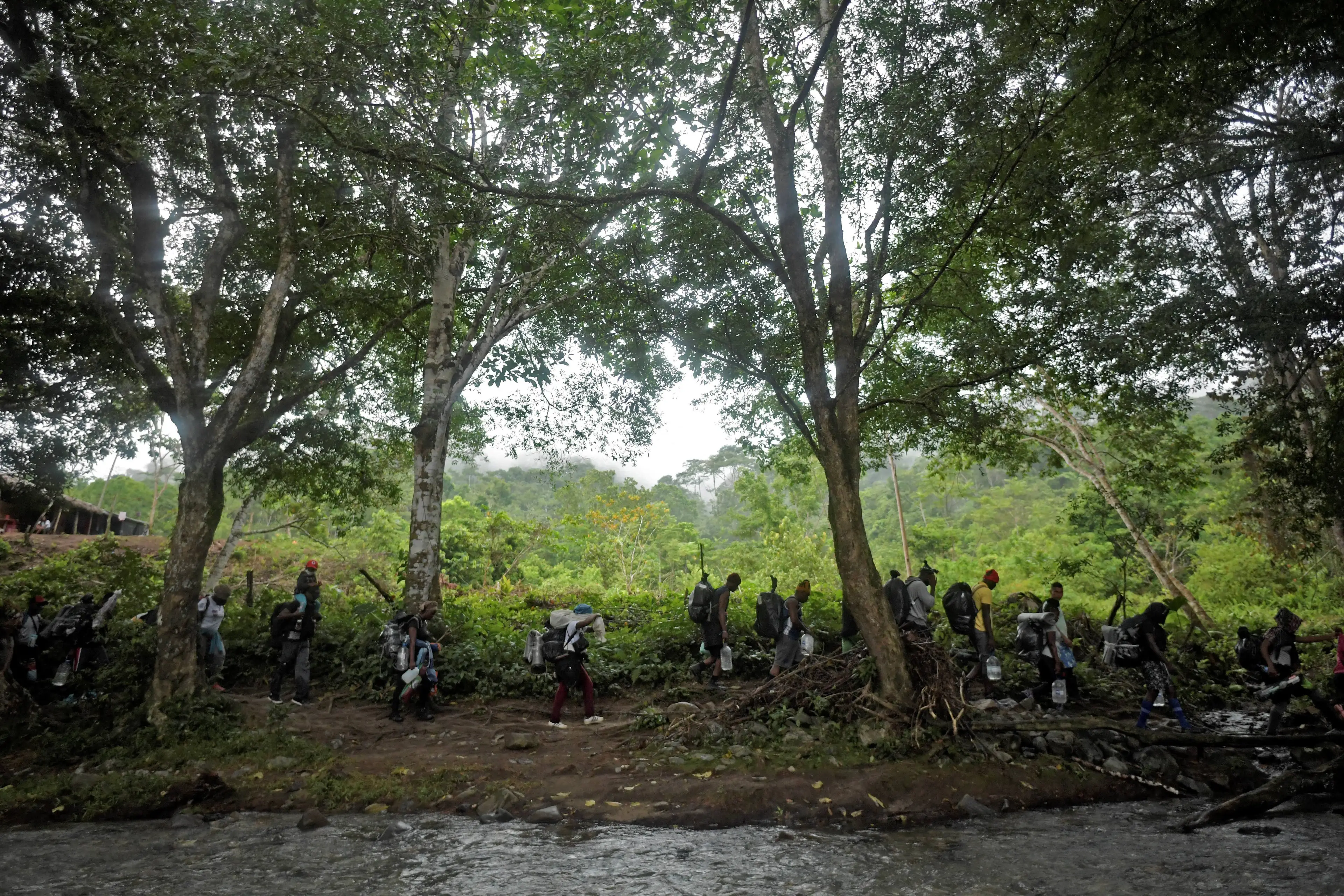 The journey takes several days and is highly dangerous (RAUL ARBOLEDA/AFP via Getty Images)