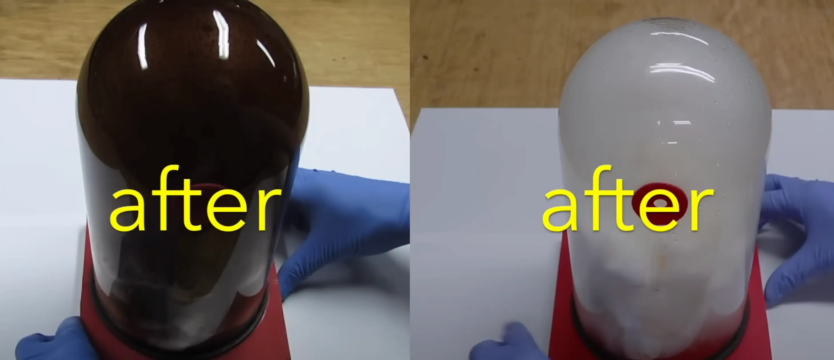 The cigarette jar looked much worse after (Chris Notap/YouTube)